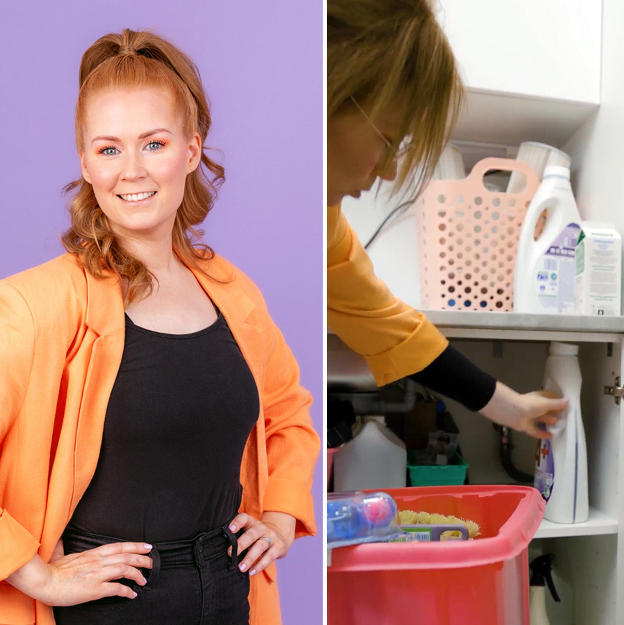 ”Odotatko pyykkipäivää vai miksi korit ovat täynnä?” – ammattijärjestäjä Laura Holmströmin vinkeillä pyykkivuoreen on helpompi tarttua