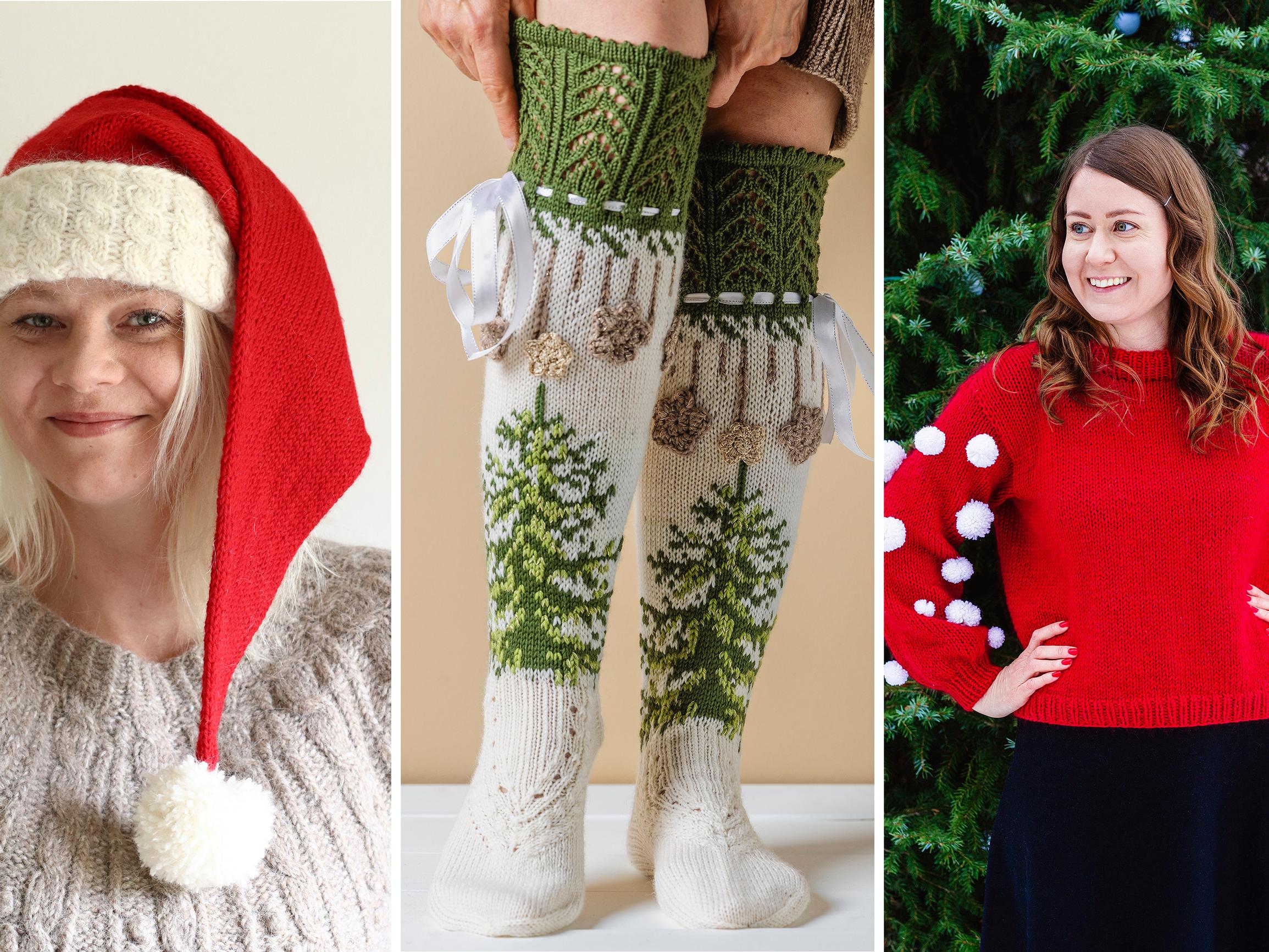 Jouluneuleet tuovat juhlamielen – katso tonttulakki, kuusisukat + 4 muuta ihanaa ohjetta