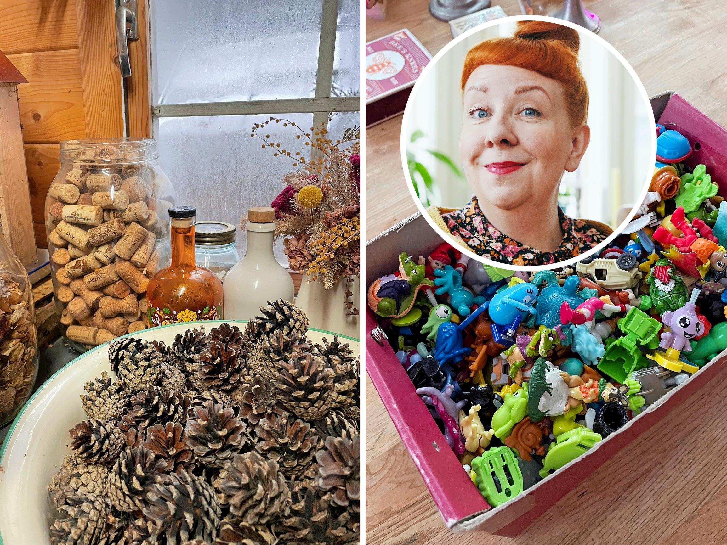 Jenni Kokander säästää jopa pääsiäismunayllätykset: ”Rakastan kaikenlaisia tavaroita enkä luovu mistään”