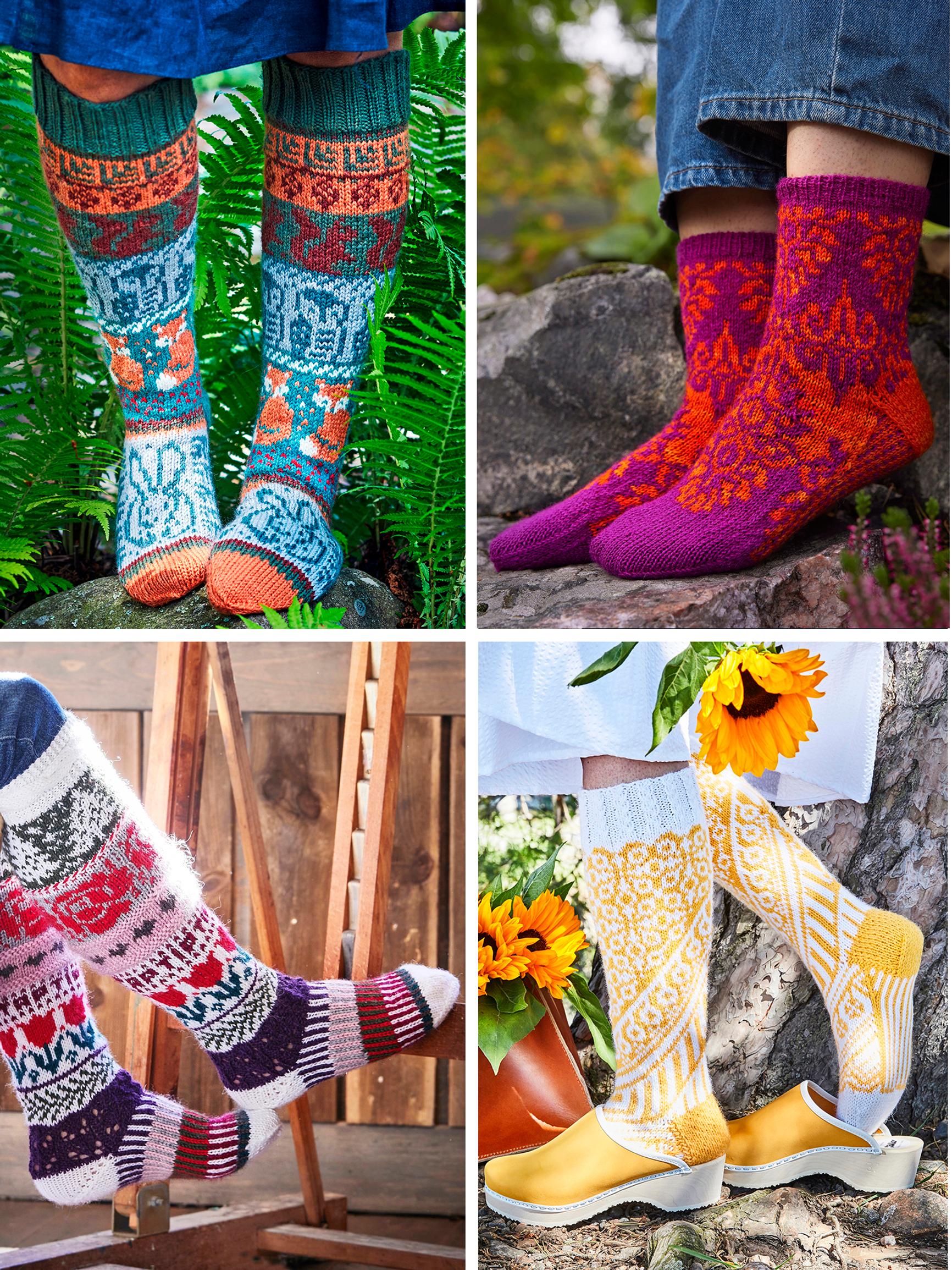 Kauneimmat kirjoneulesukat – nappaa 38 ihanaa ohjetta, joista löytyy helppoja malleja aloittelijoille ja haastetta taitureille