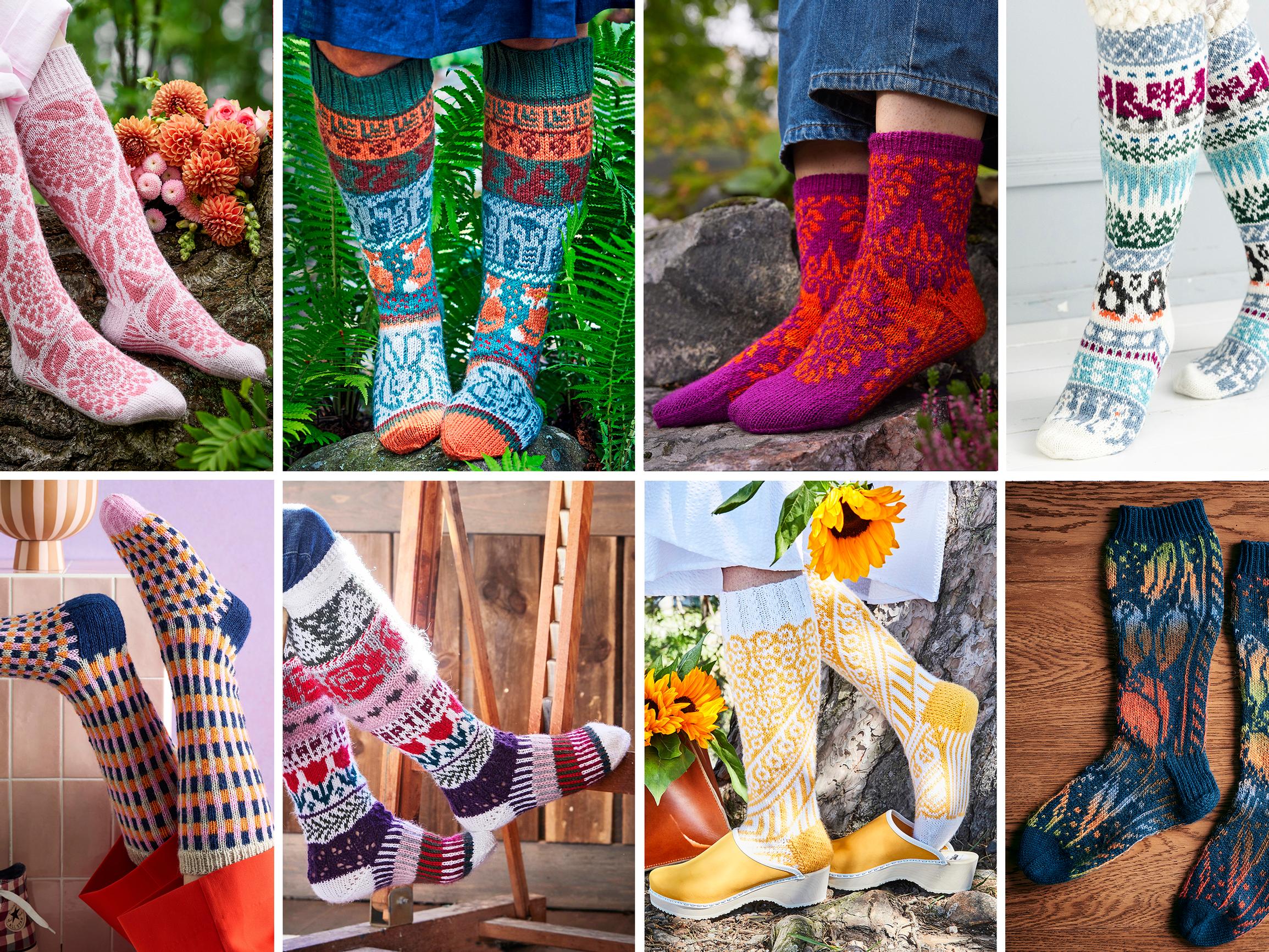 Kauneimmat kirjoneulesukat – nappaa 38 ihanaa ohjetta, joista löytyy helppoja malleja aloittelijoille ja haastetta taitureille