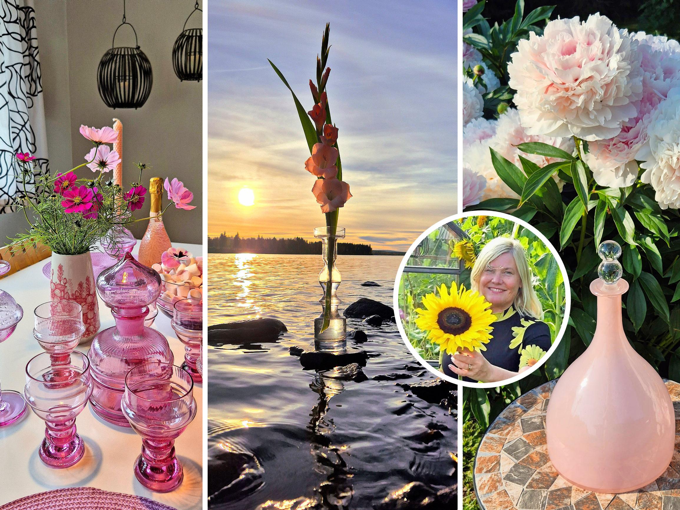 Kirppisharrastaja Dina metsästää kotimaista vanhaa lasia – ”Paras löytöni on Nanny Stillin Tzarina-pullo”