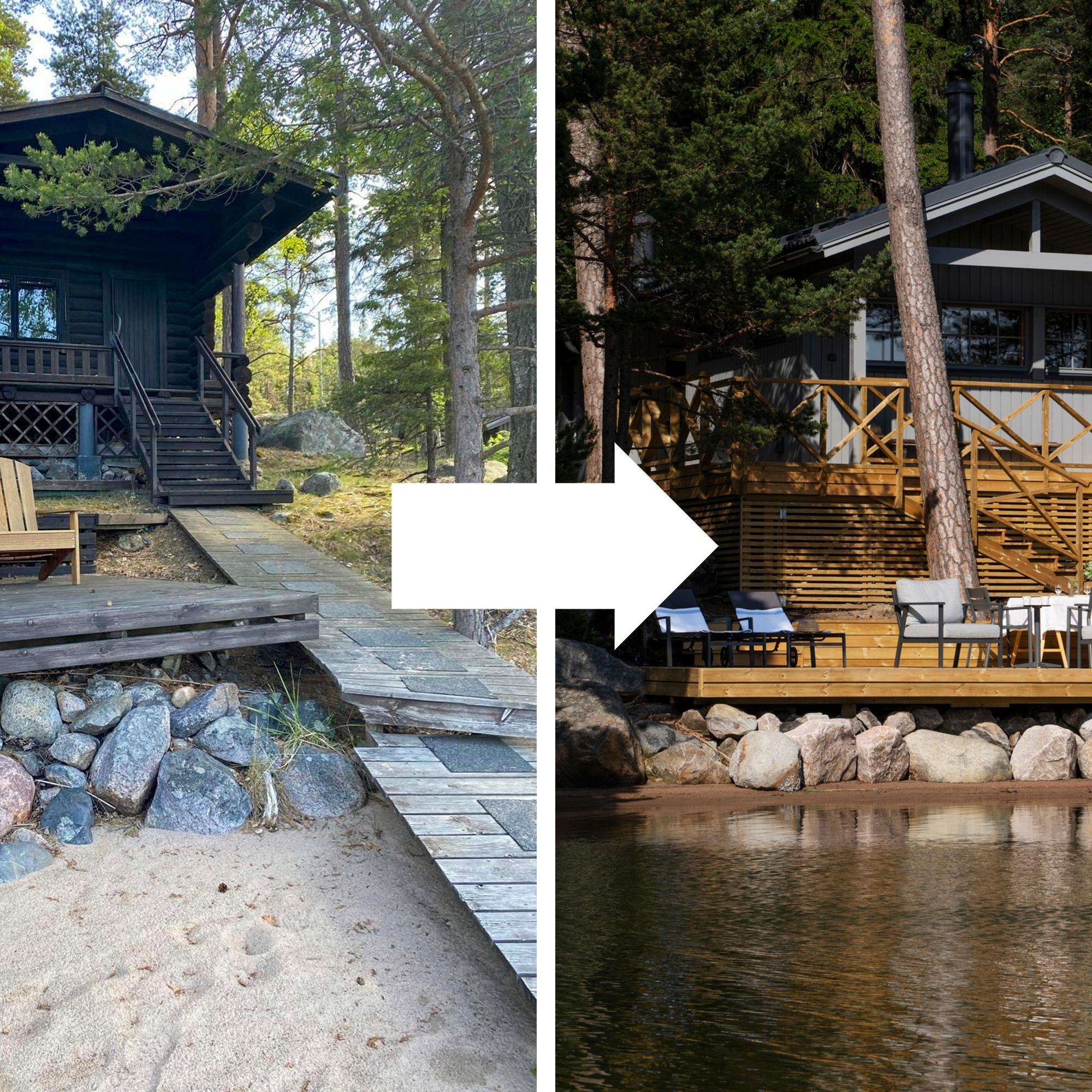 60-luvun rantasauna uudistui täysin ja kasvoi kokoa – katso kuvat! 