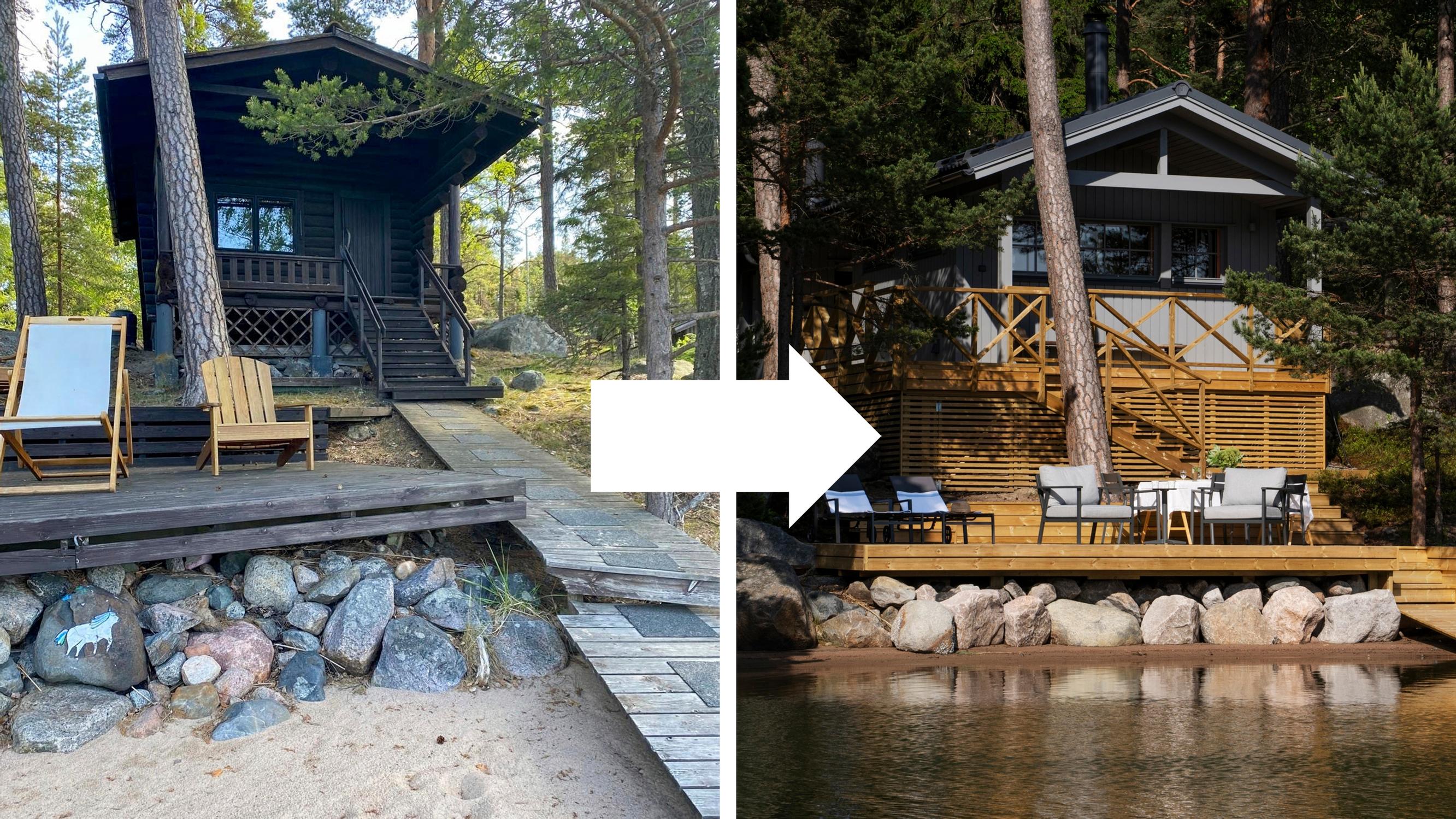 60-luvun rantasauna uudistui täysin ja kasvoi kokoa – katso kuvat!