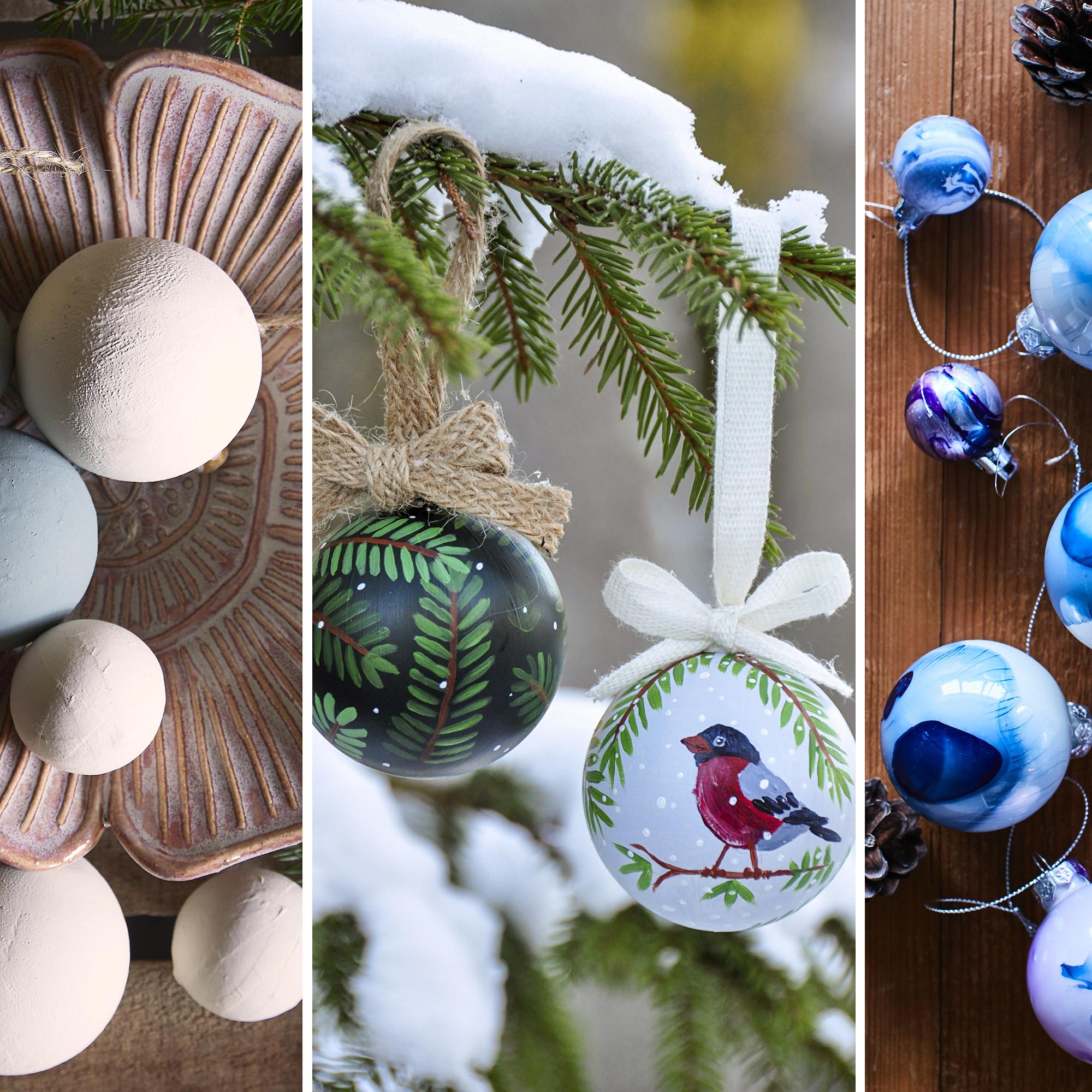 Vanhojen joulupallojen tuunaus – 3 ideaa, joilla uudistat kulahtaneet koristeet