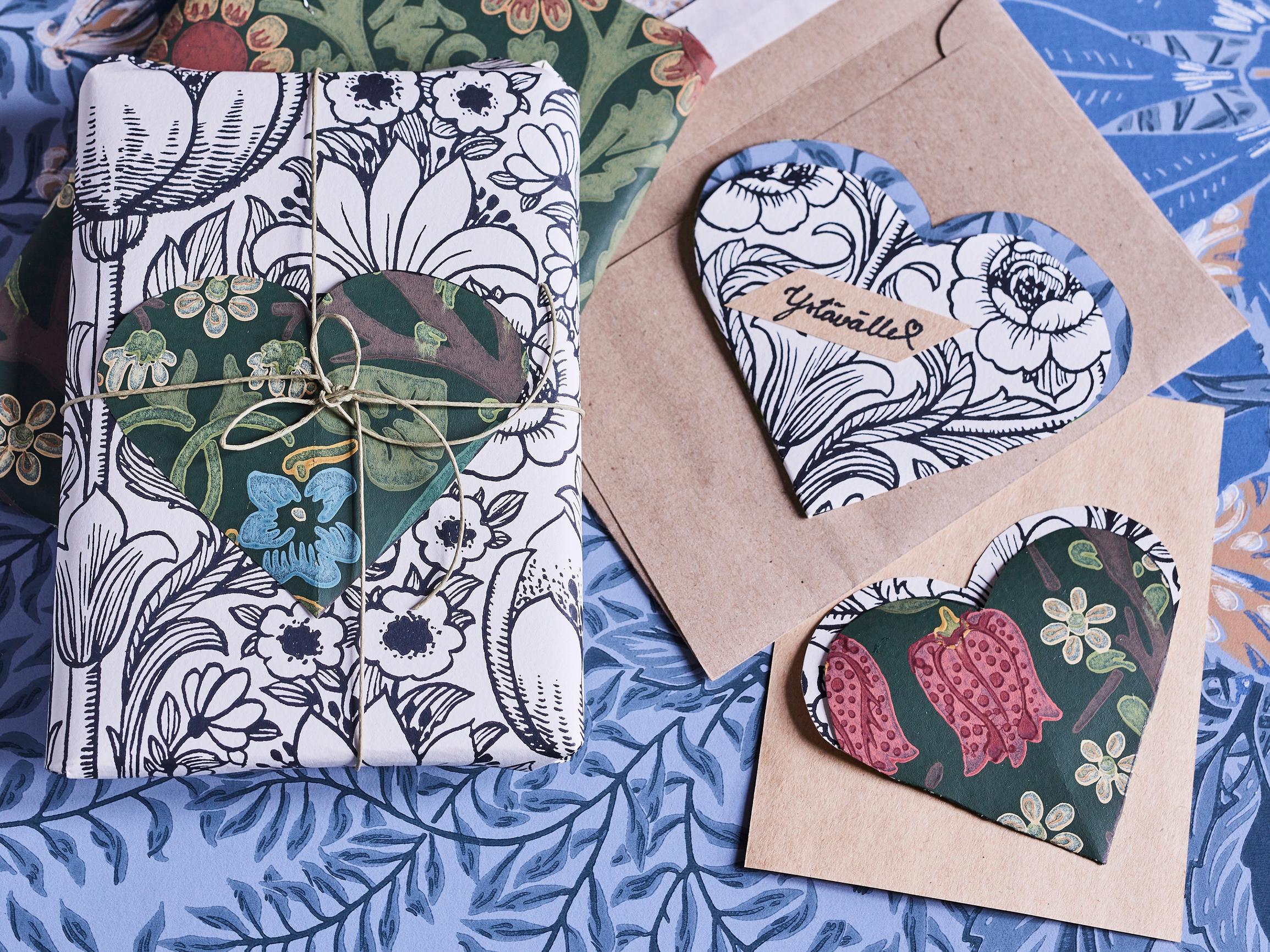 Askartele sydänkortti, joka toimii myös kirjanmerkkinä – kurkkaa helppo ohje