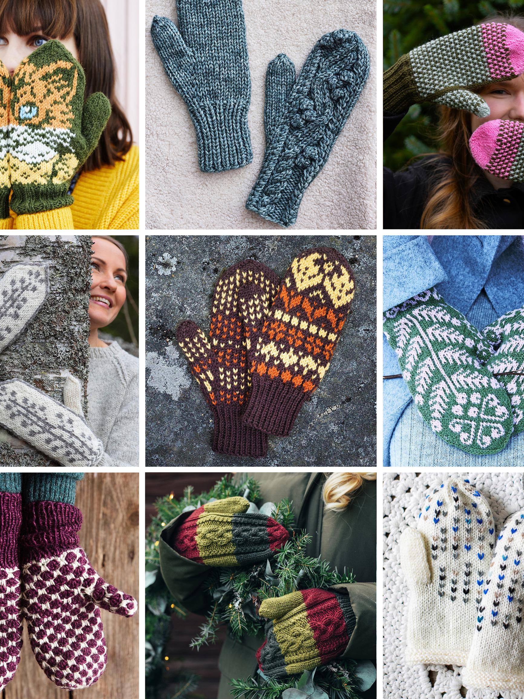 Talven kauneimmat lapaset – 20 ohjetta helpoista perustumpuista haastavampiin kirjoneulelapasiin