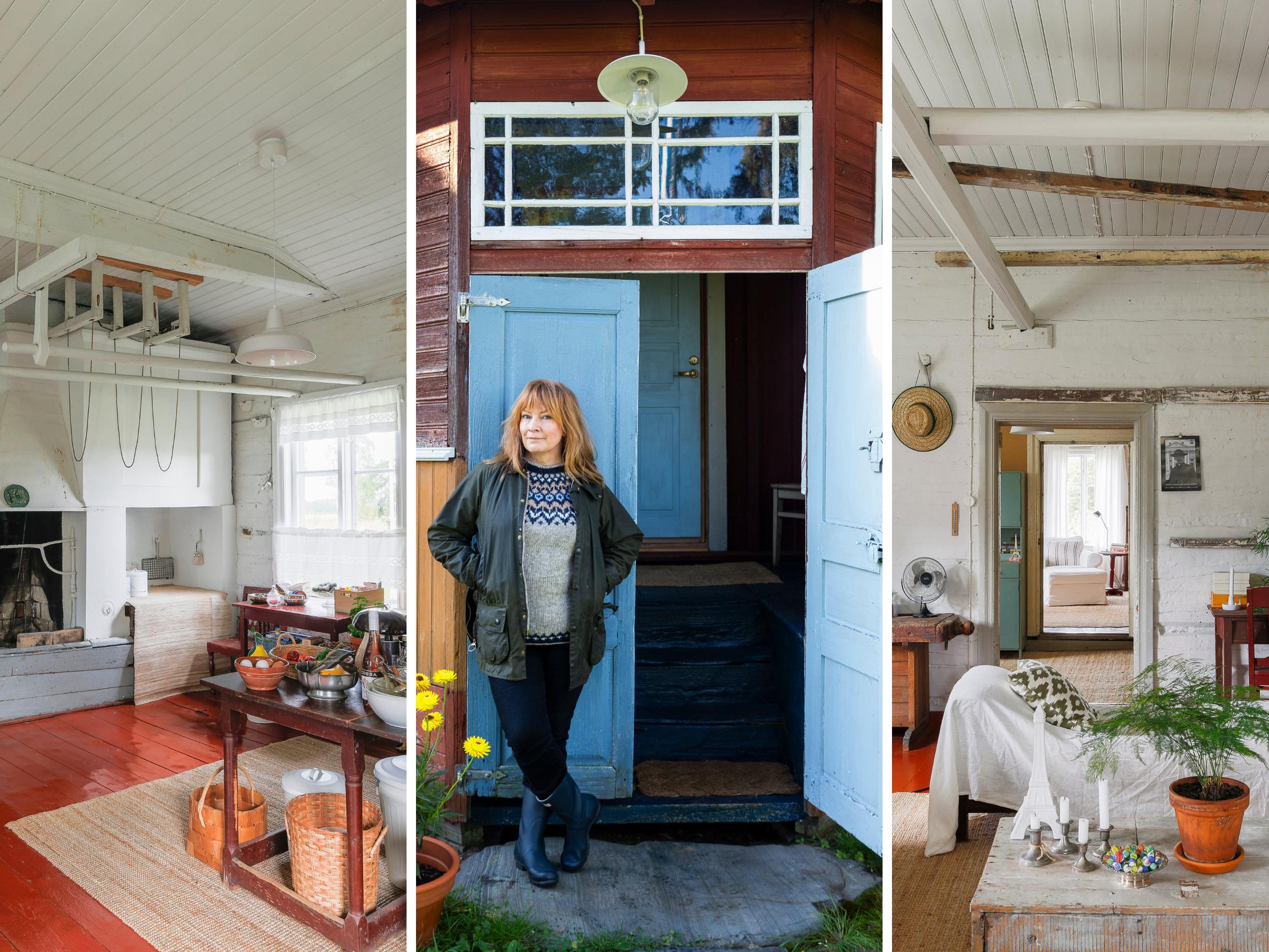 Saila-Mari hankki 200-vuotiaan talon ja sai sen mukana hurmaavat tekstiilit, huonekalut ja astiat: ”Oli kuin minut olisi aidosti tarkoitettu tähän taloon”