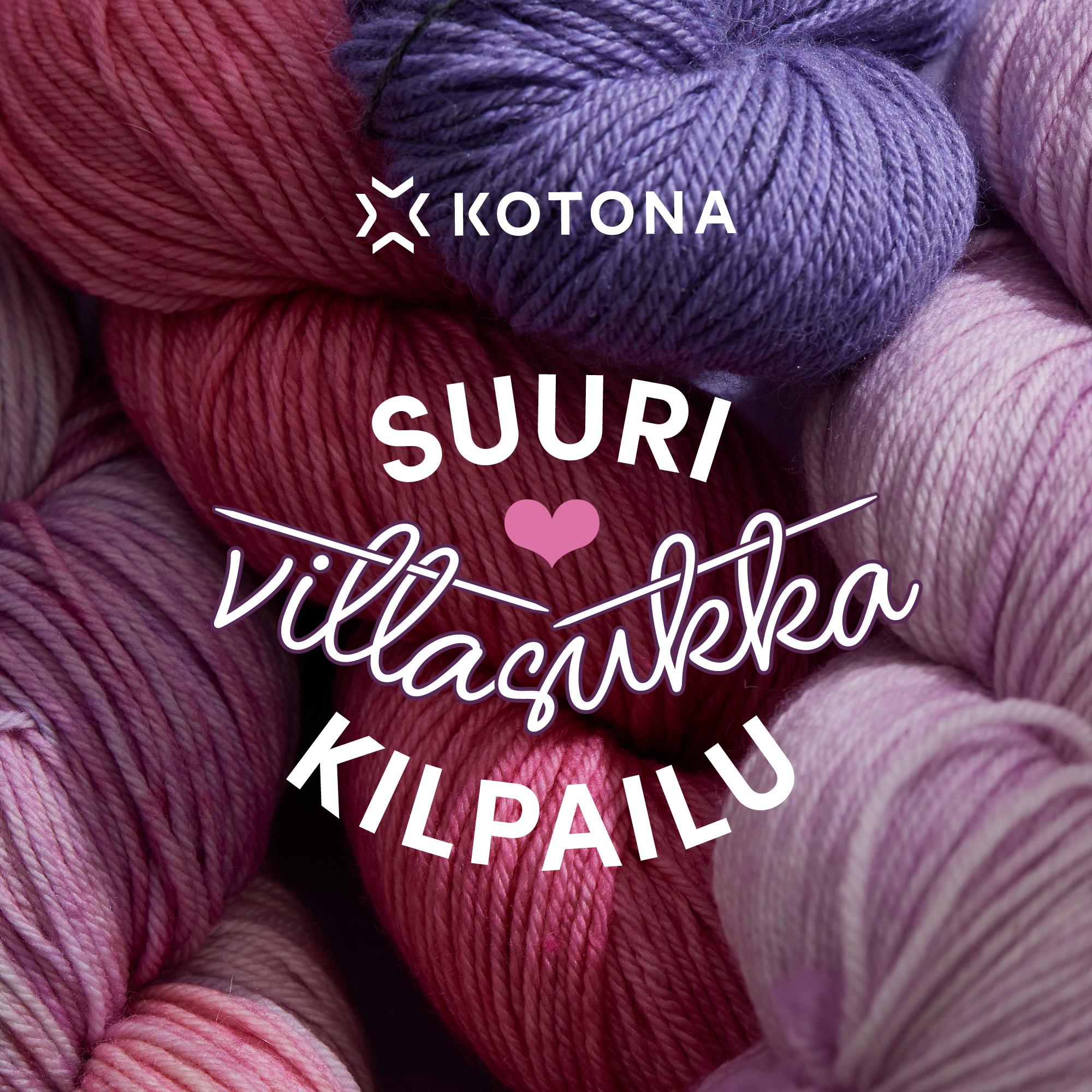 Hei neuloja, suunnittele unelmien Kotona-villasukat! Voittajille yhteensä 500 eurolla lankapalkintoja