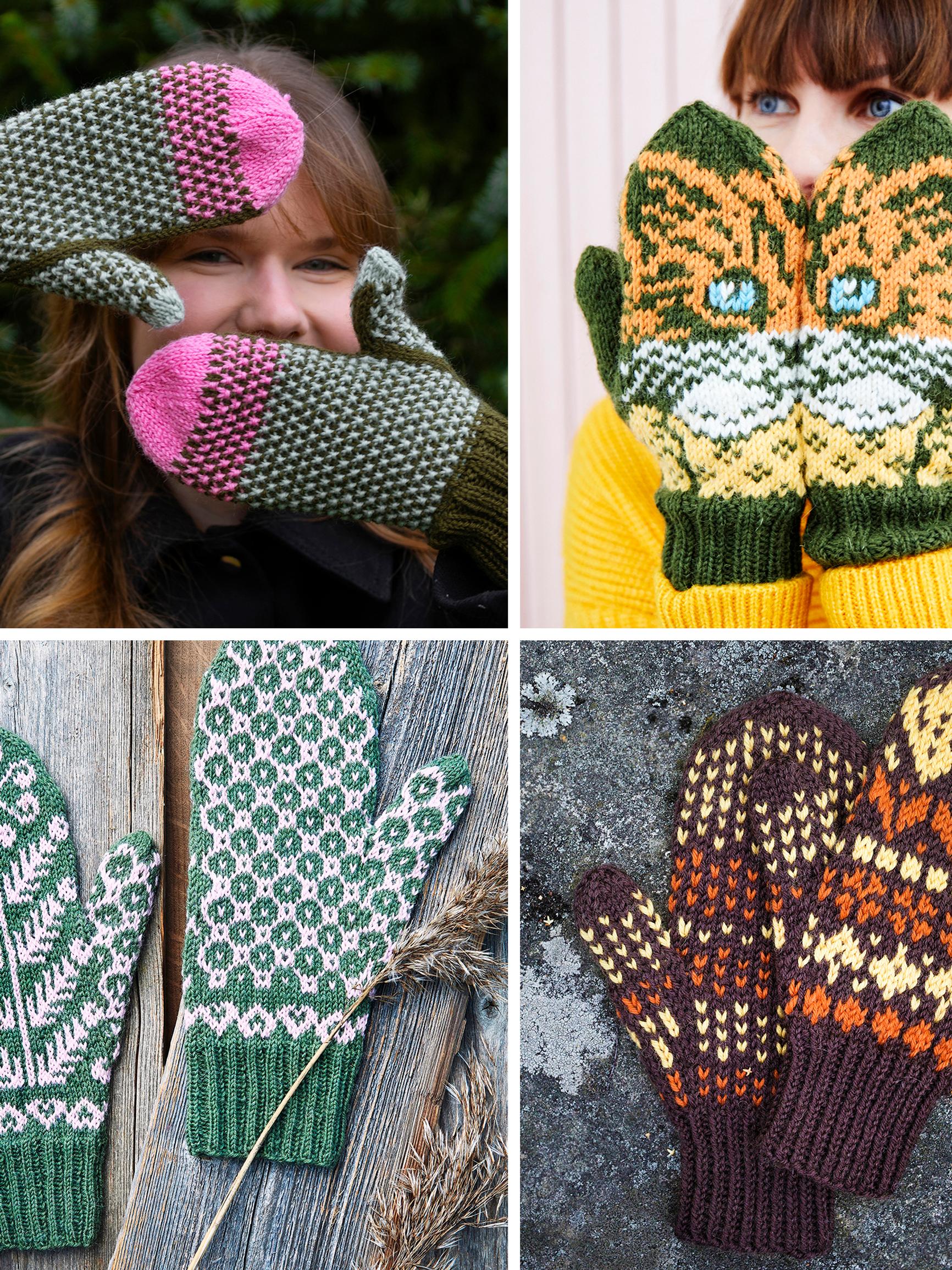 Kirjoneulelapaset tuovat väriä talveen – katso 8 ohjetta aloittelijoille ja kokeneemmille neulojille