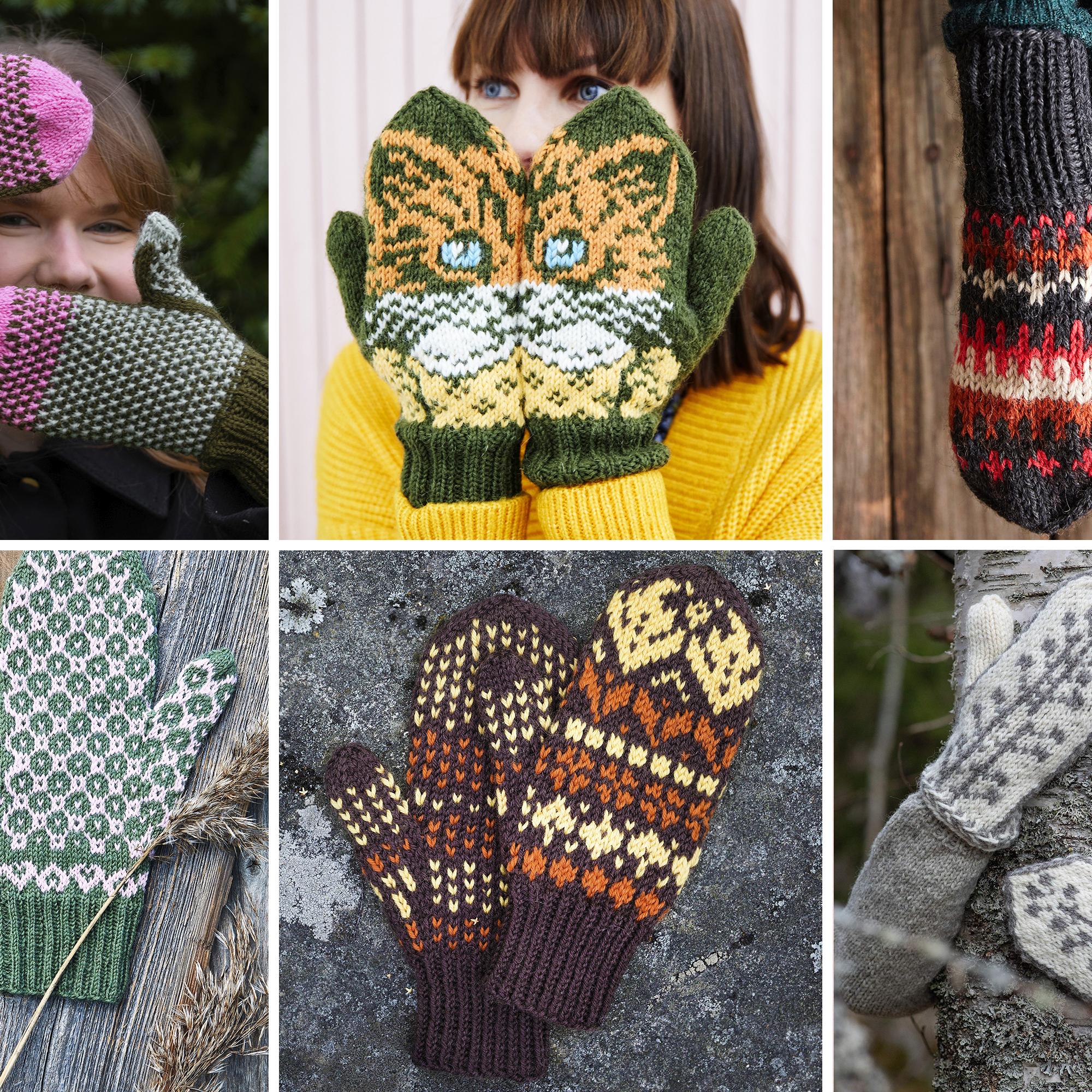 Kirjoneulelapaset tuovat väriä talveen – katso 8 ohjetta aloittelijoille ja kokeneemmille neulojille