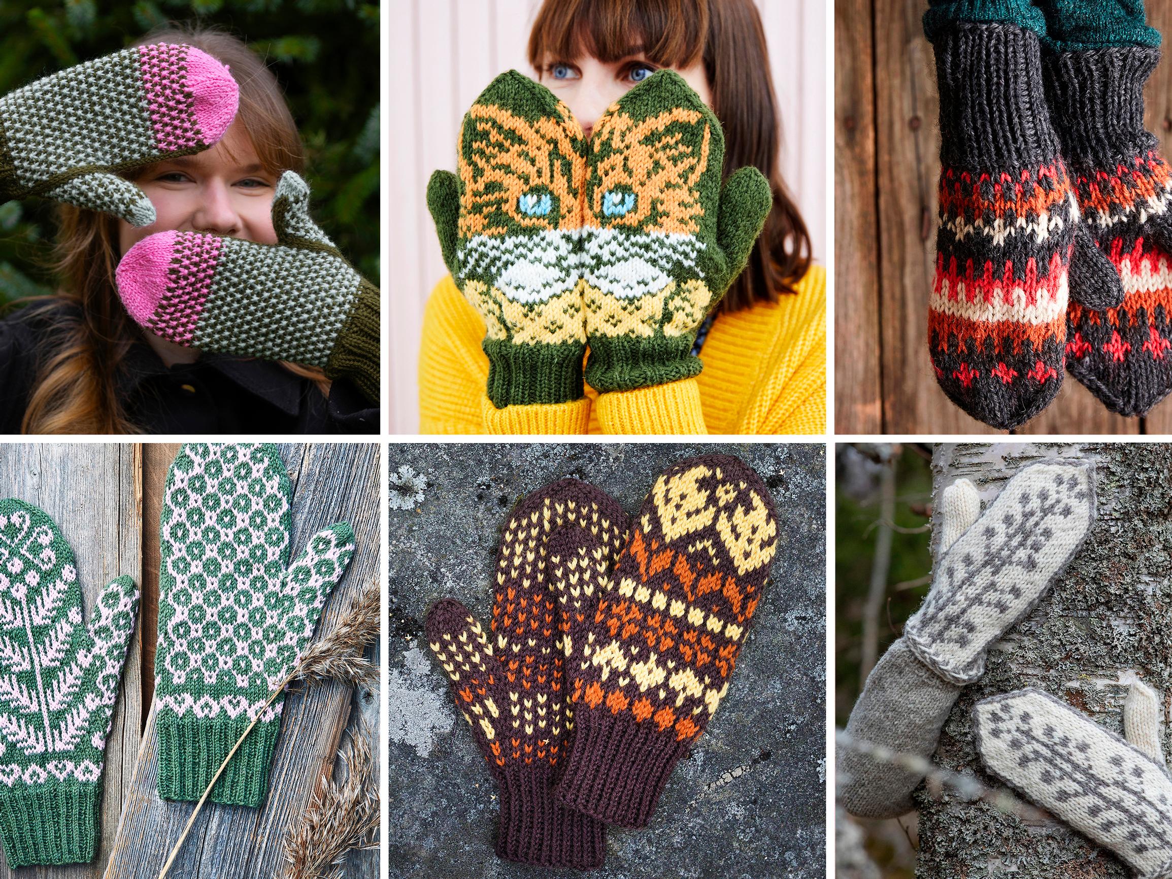 Kirjoneulelapaset tuovat väriä talveen – katso 8 ohjetta aloittelijoille ja kokeneemmille neulojille