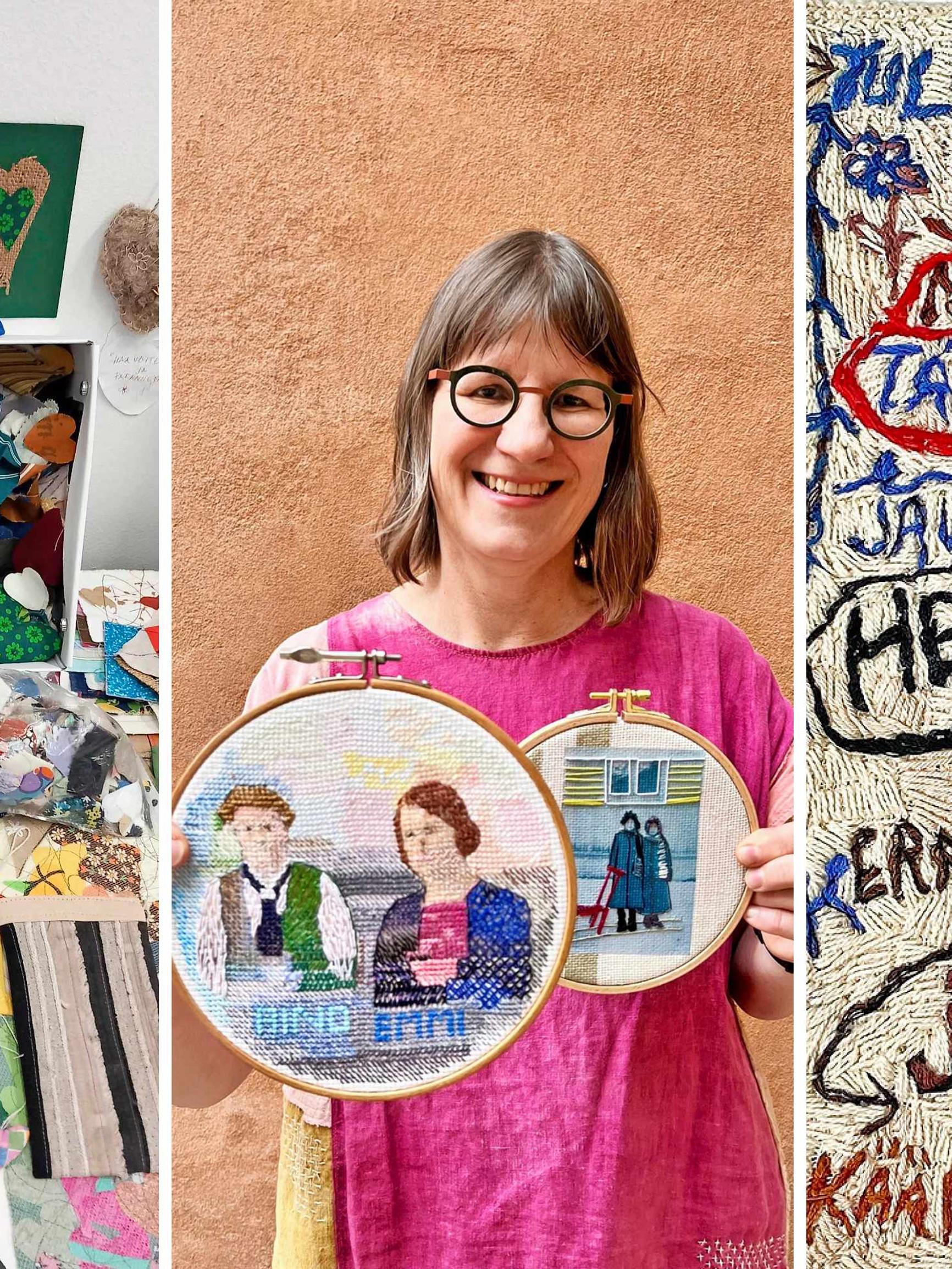 Elina muokkaa muistisairaan äidin käsitöistä taidetta: ”Käsitöiden kautta löysin uudestaan ihmisen, joka äiti oli ennen sairastumistaan” 