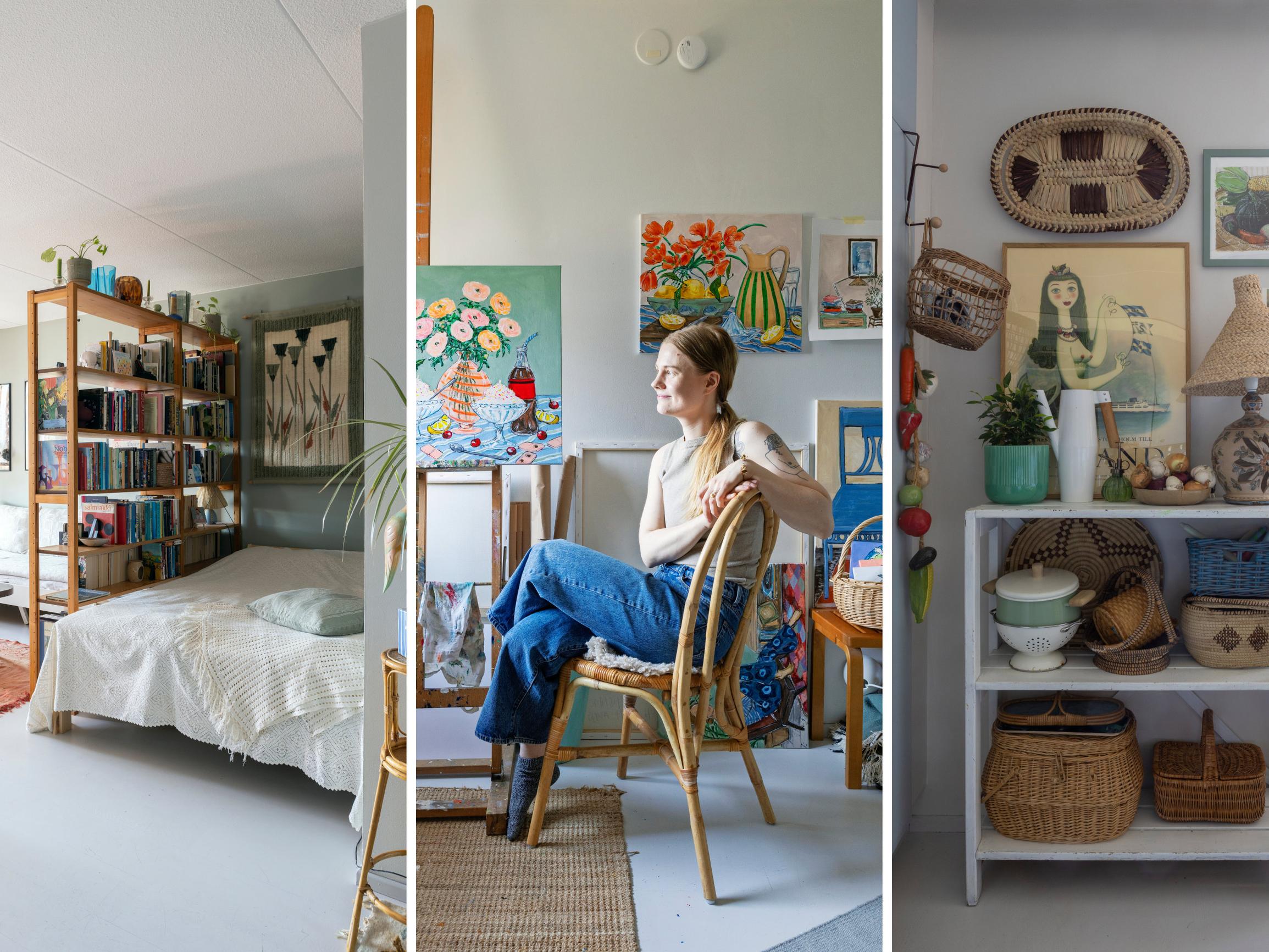 Oona-Maija nukkuu olohuoneessa ja on tehnyt remonttia pienellä budjetilla: ”Myös vanhempani nukkuivat lapsuudenkotini olohuoneessa”