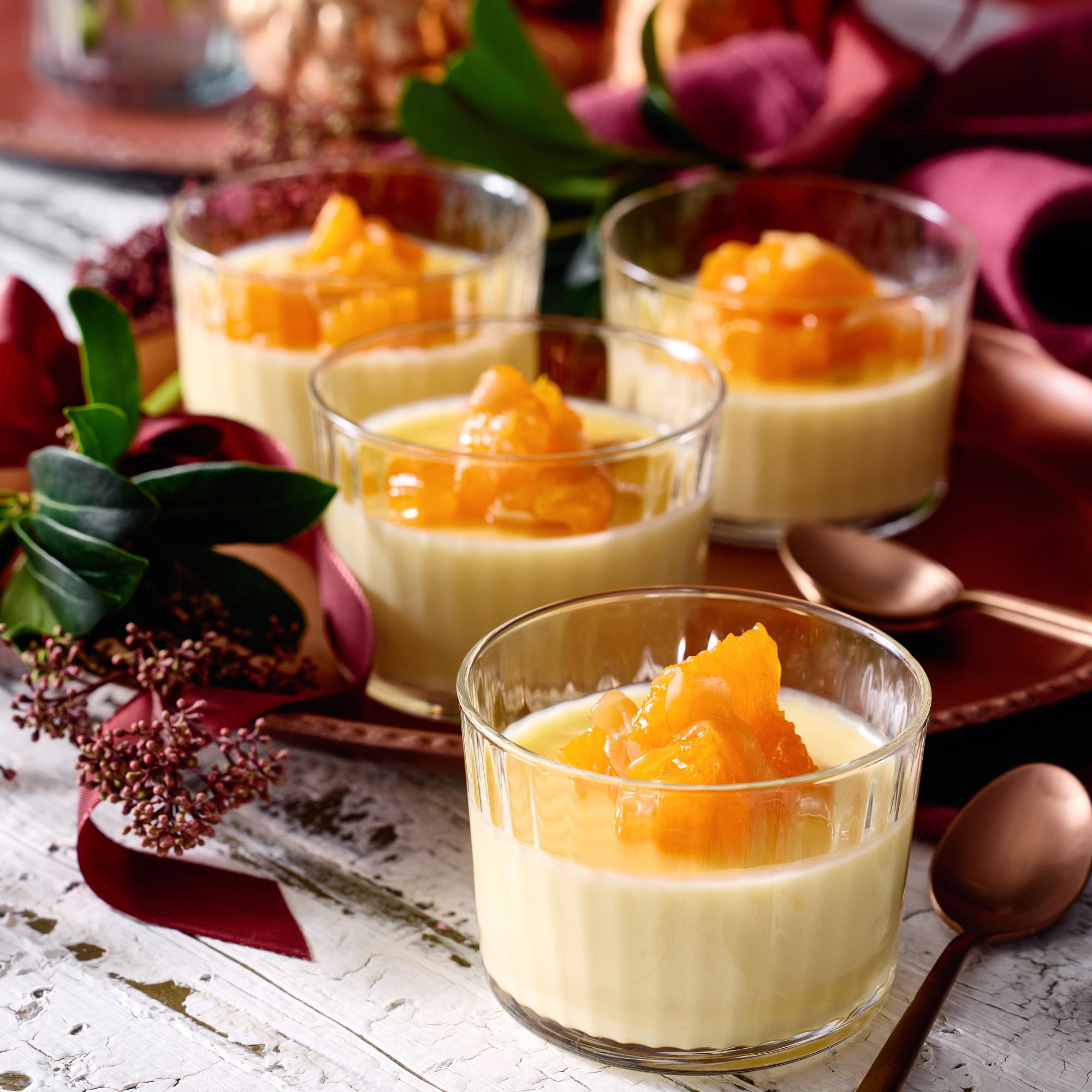 Mandariini-inkivääriposset – sitrusmehulla helposti hyytyvä jälkkäri tehdään talven mauista