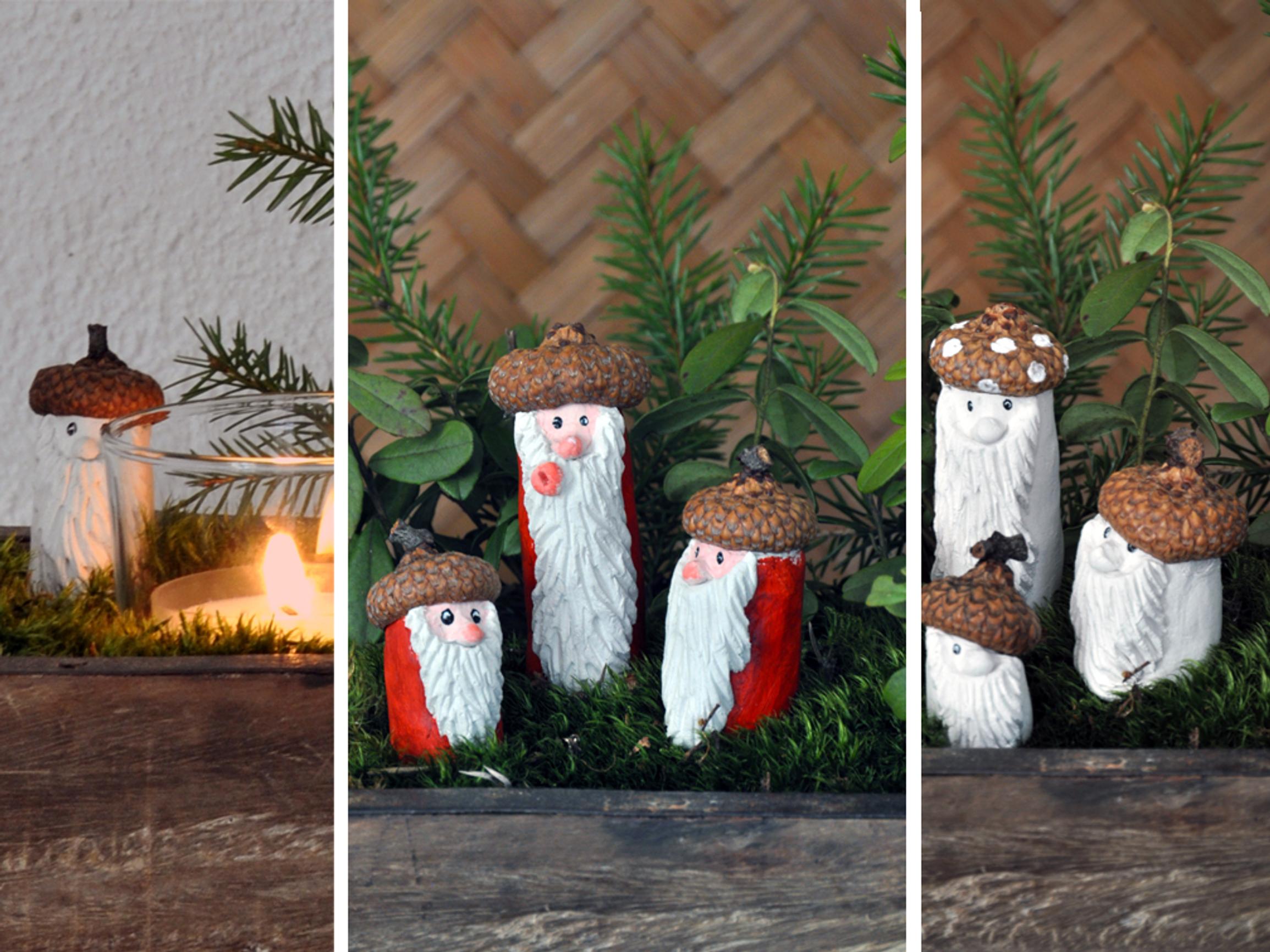 Tammenterhotontut – tee itse satumaiset joulukoristeet