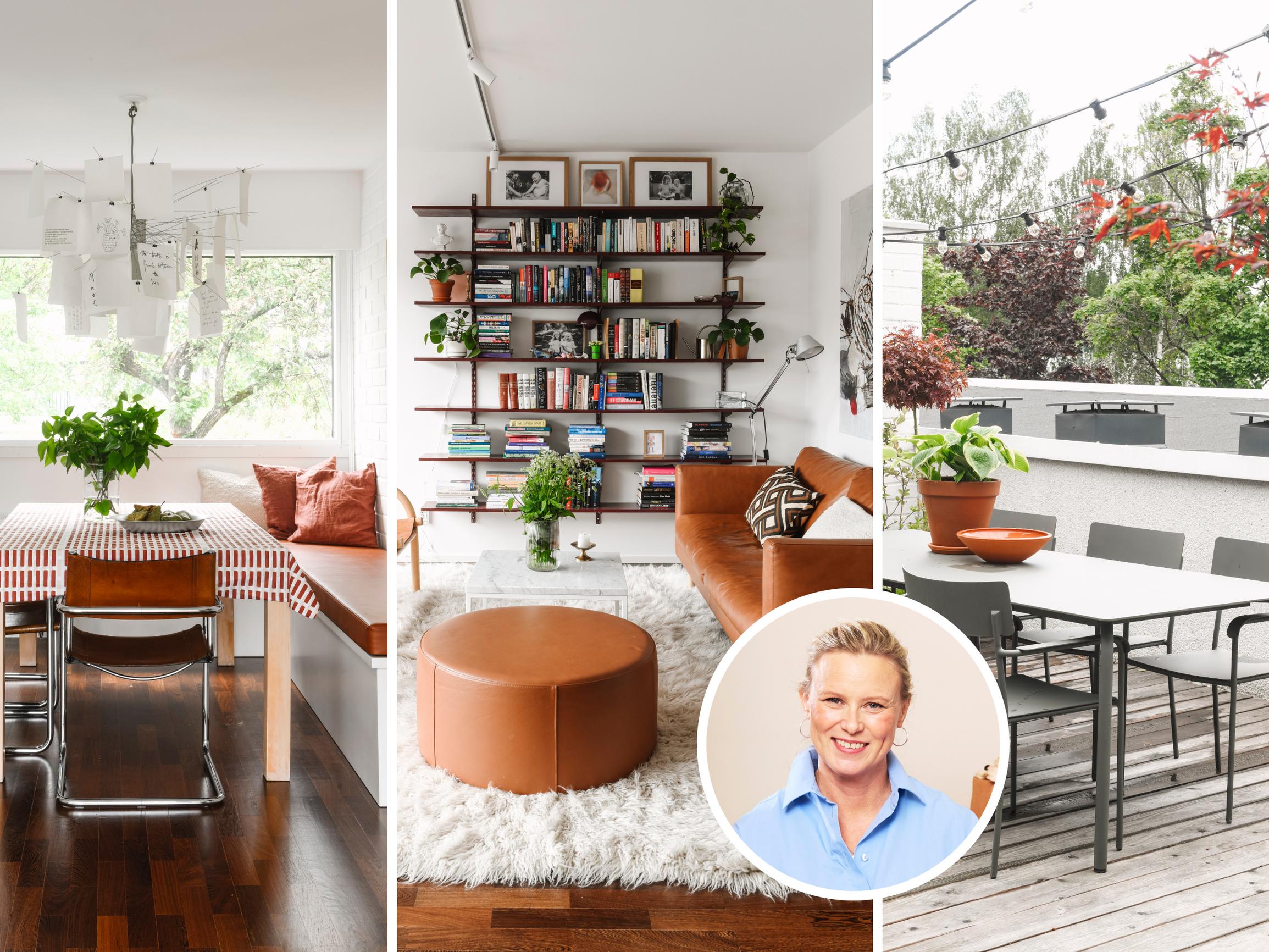 ”Konjakista oli luontevaa jatkaa punaviiniin” – näin upeasti uudistui 60-luvun rivitalokoti sisustussuunnittelija Anna-Kaisa Melvaksen käsissä