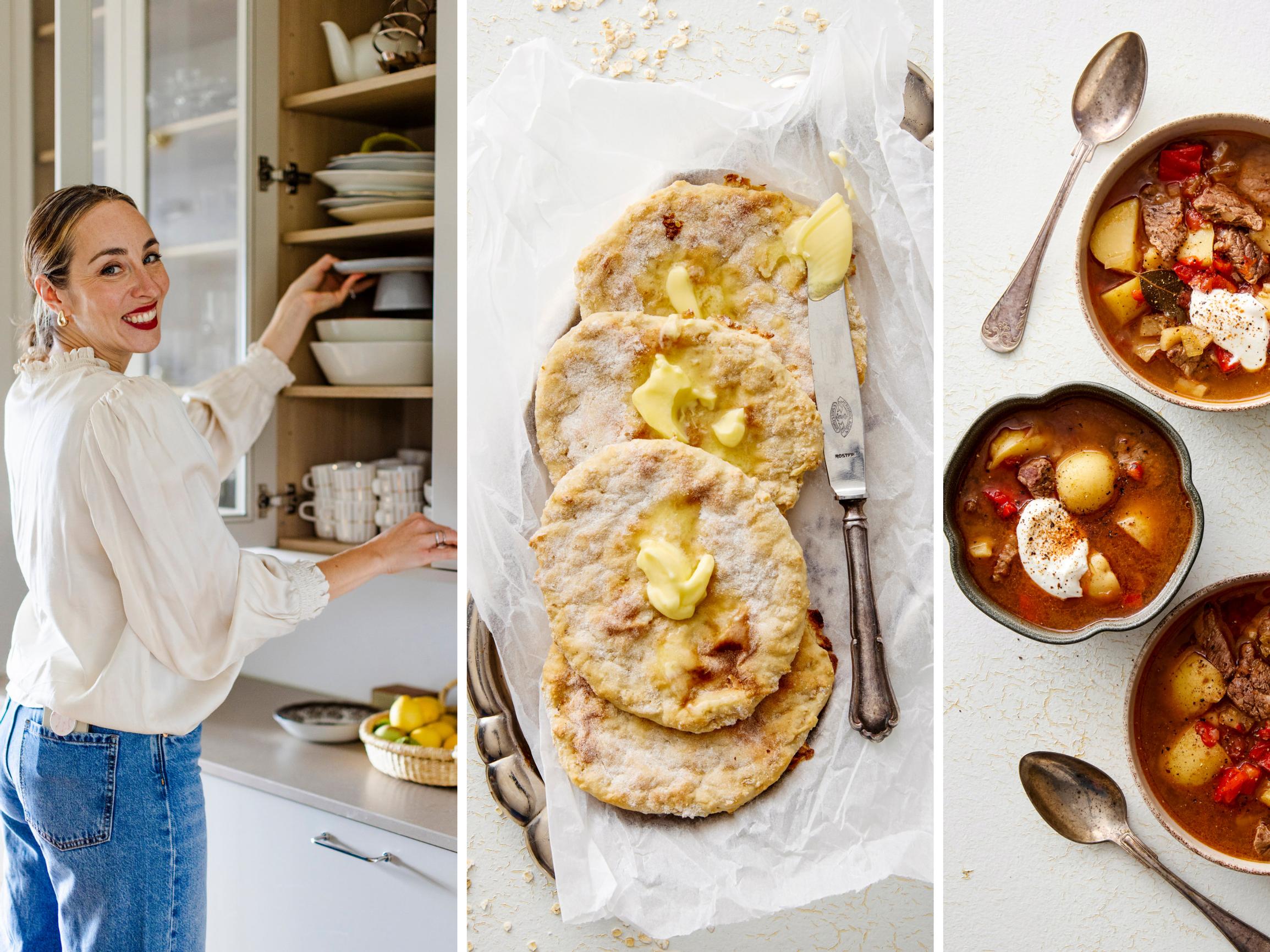 Anni Ihamäki kokkaa gulassia ja puurorieskoja – ”Olen yksinkertaisten yhdistelmien ja vähäisten raaka-aineiden ystävä”