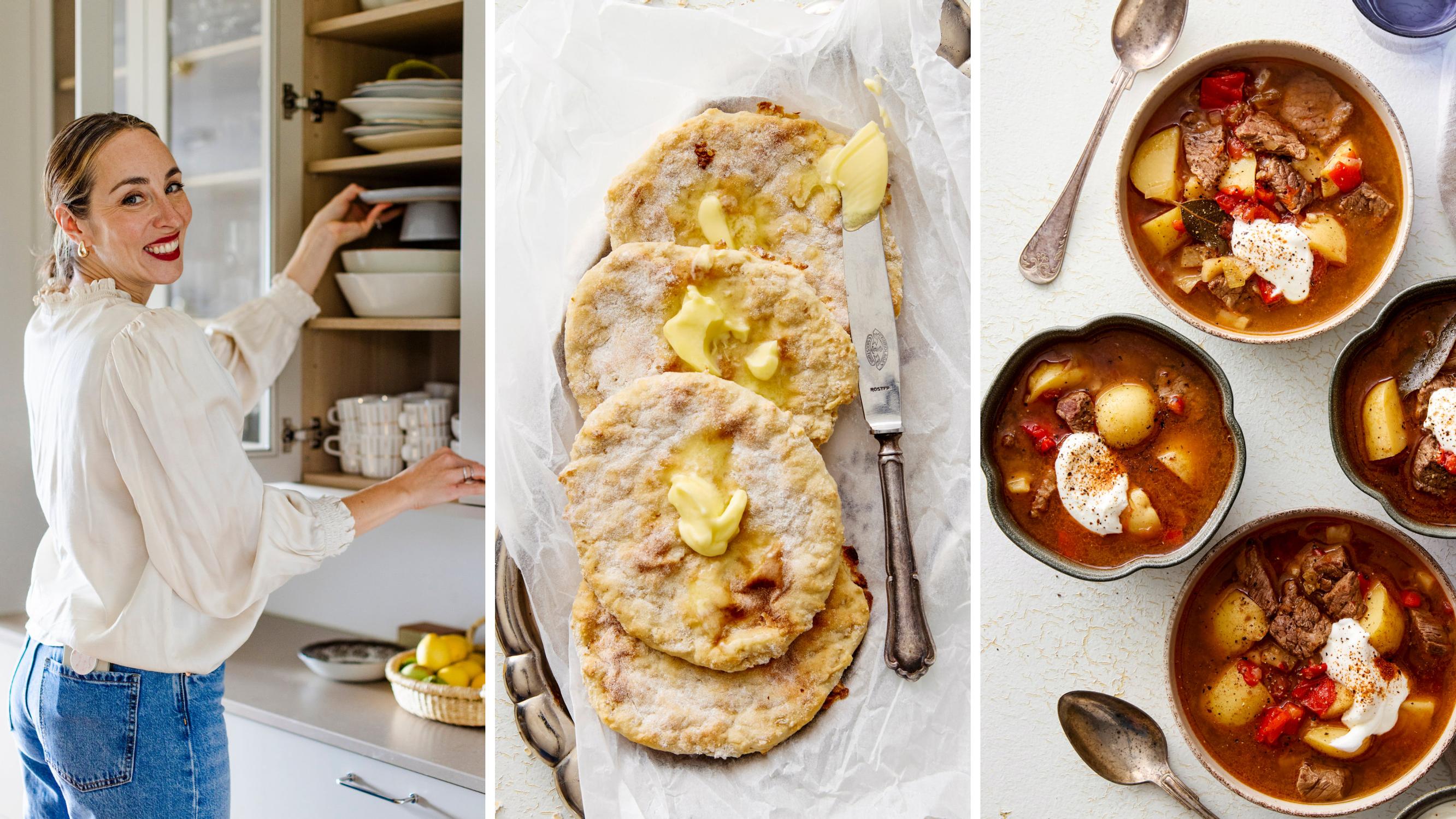 Anni Ihamäki kokkaa gulassia ja puurorieskoja – ”Olen yksinkertaisten yhdistelmien ja vähäisten raaka-aineiden ystävä”