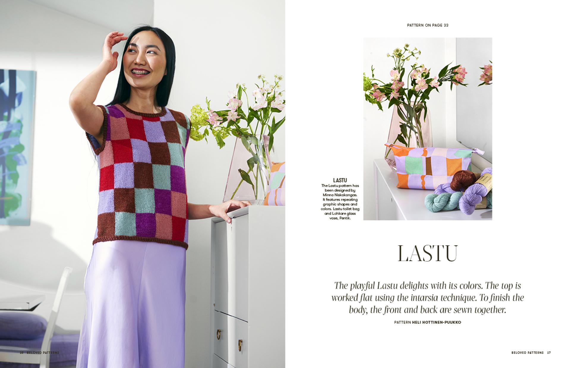 Pentik Design Pentik's designs in Beloved Patterns knitting magazine | Kotivinkki
