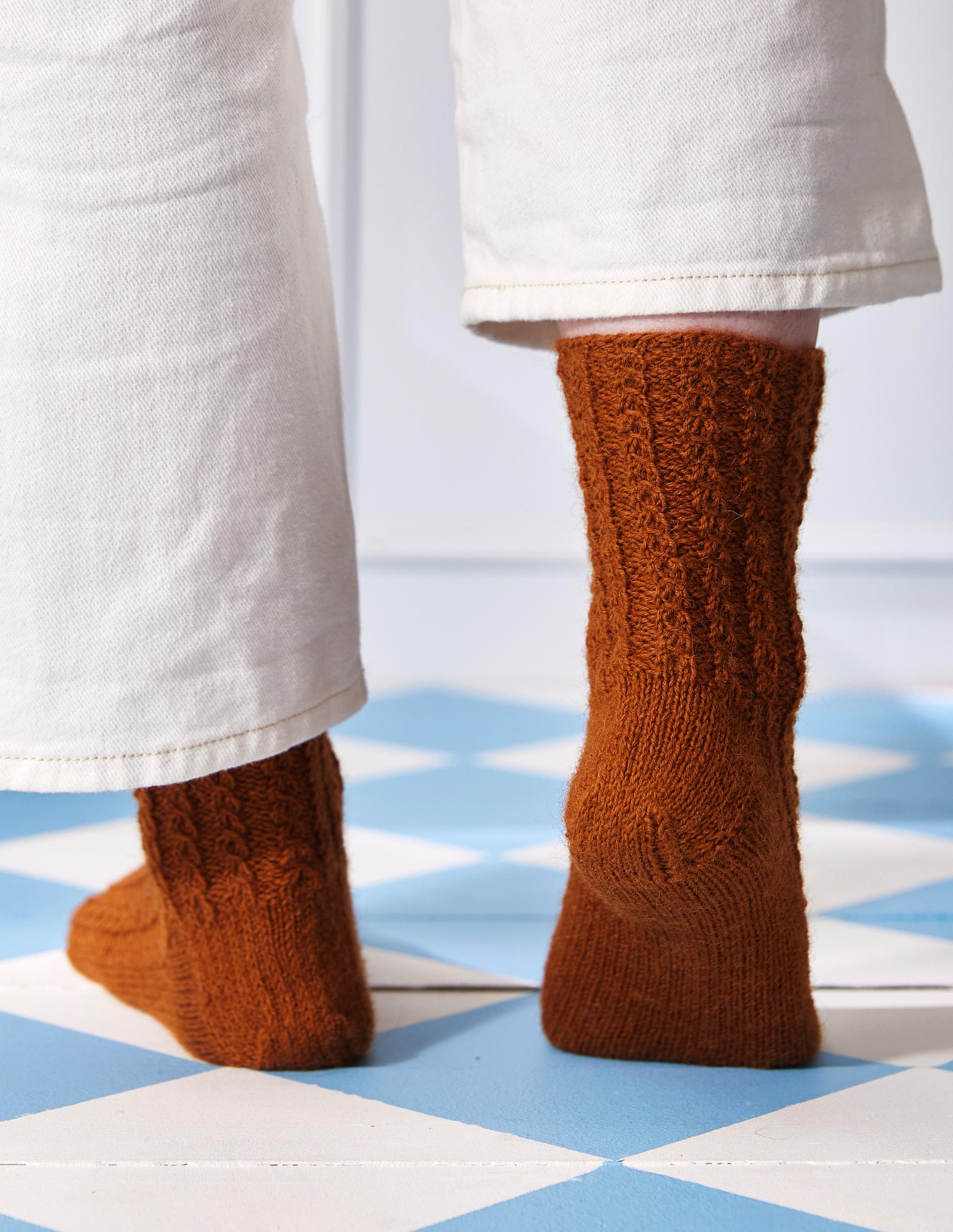 Valepalmikkosukkien kantapää