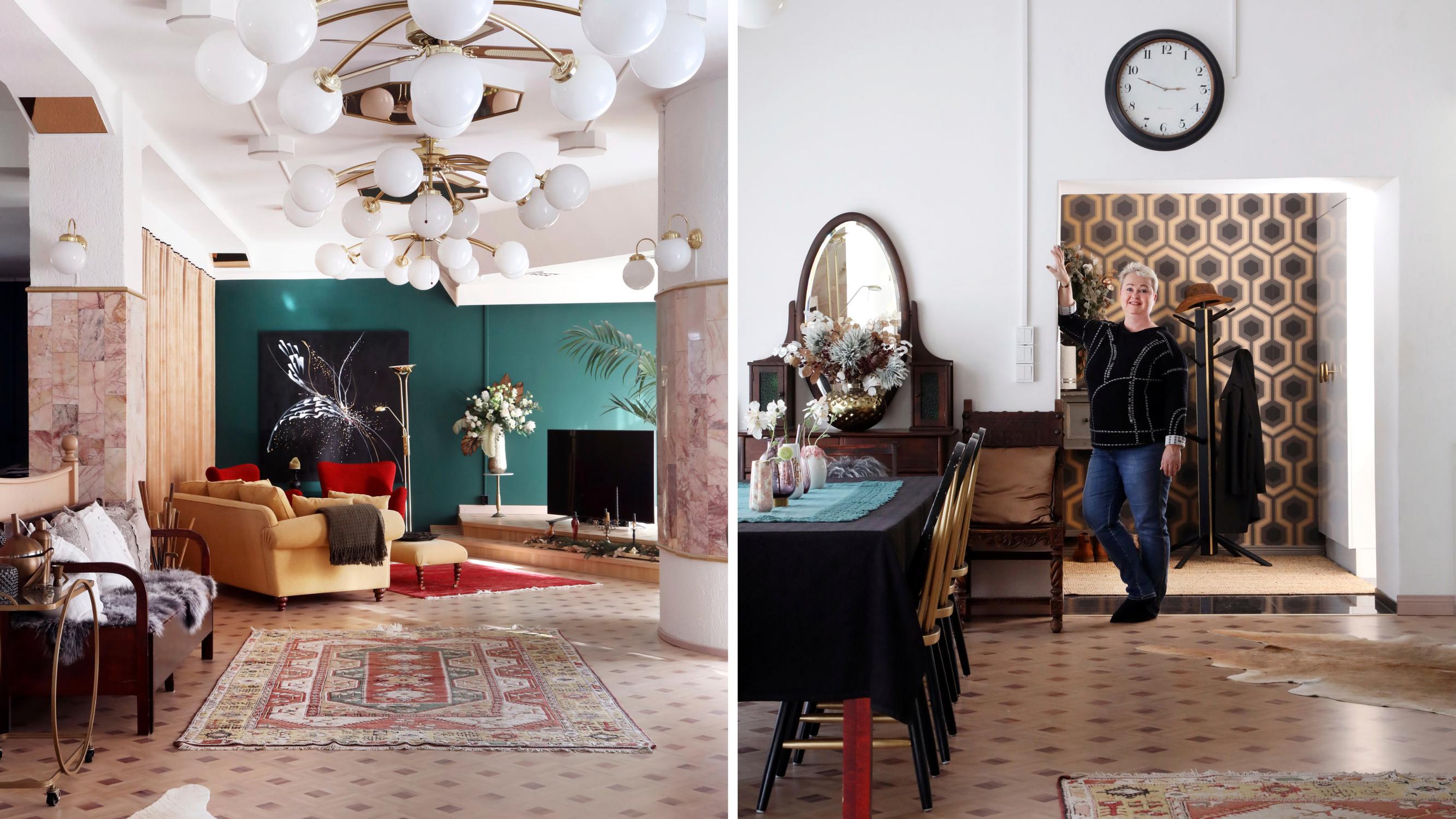 Sanna asuu 145 neliön yksiössä – entisessä valtakunnansalissa on puhujakoroke ja marmoriseinät