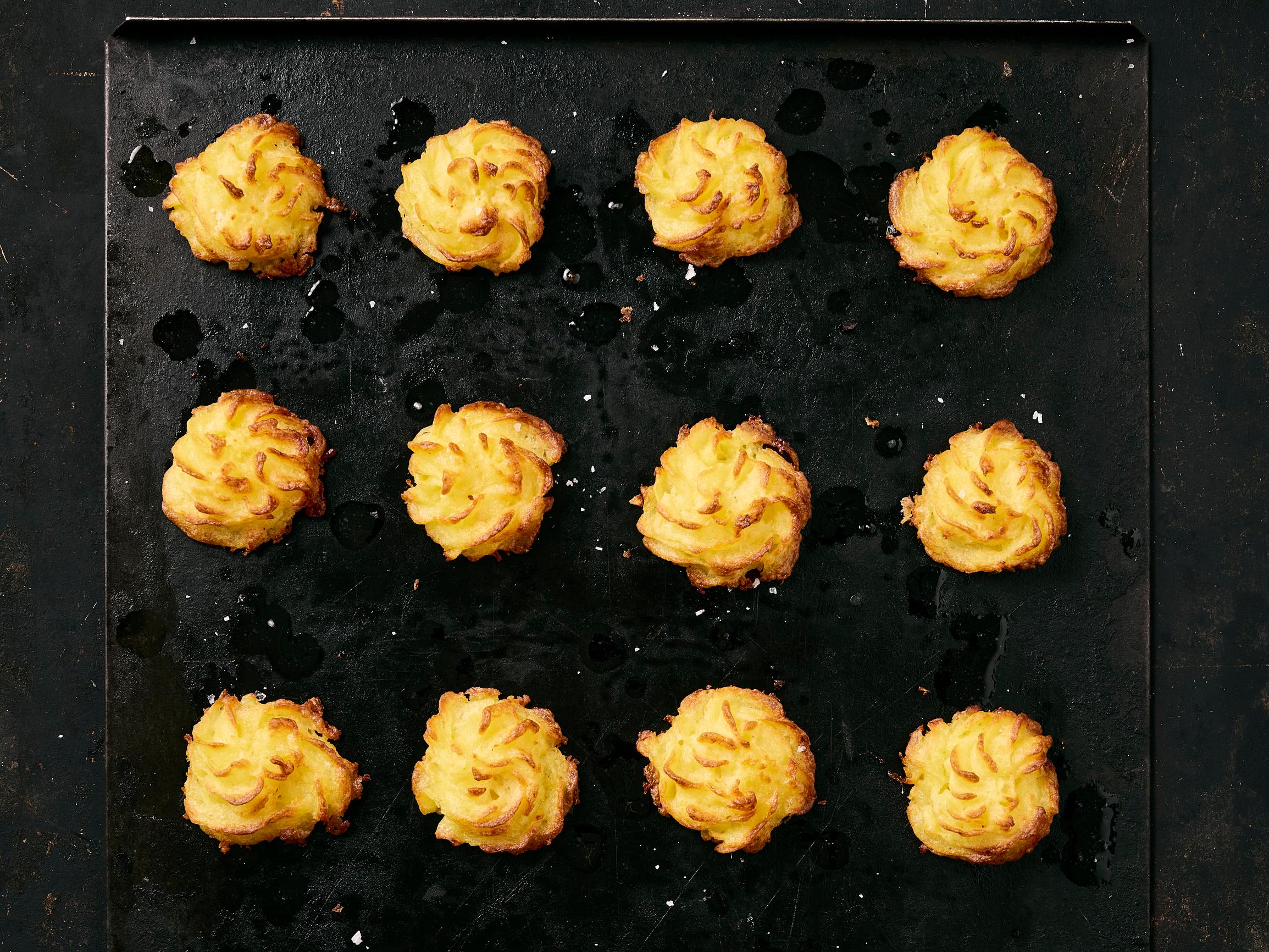 Ranskalaiset duchesseperunat – rapeat potut saavat lisämakua parmesaanista ja valkosipulista