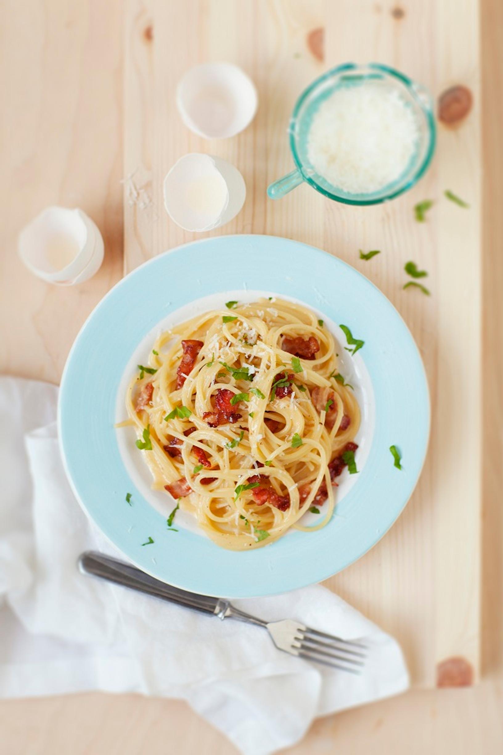 Helppo pasta carbonara – katso ohje! | Meillä kotona