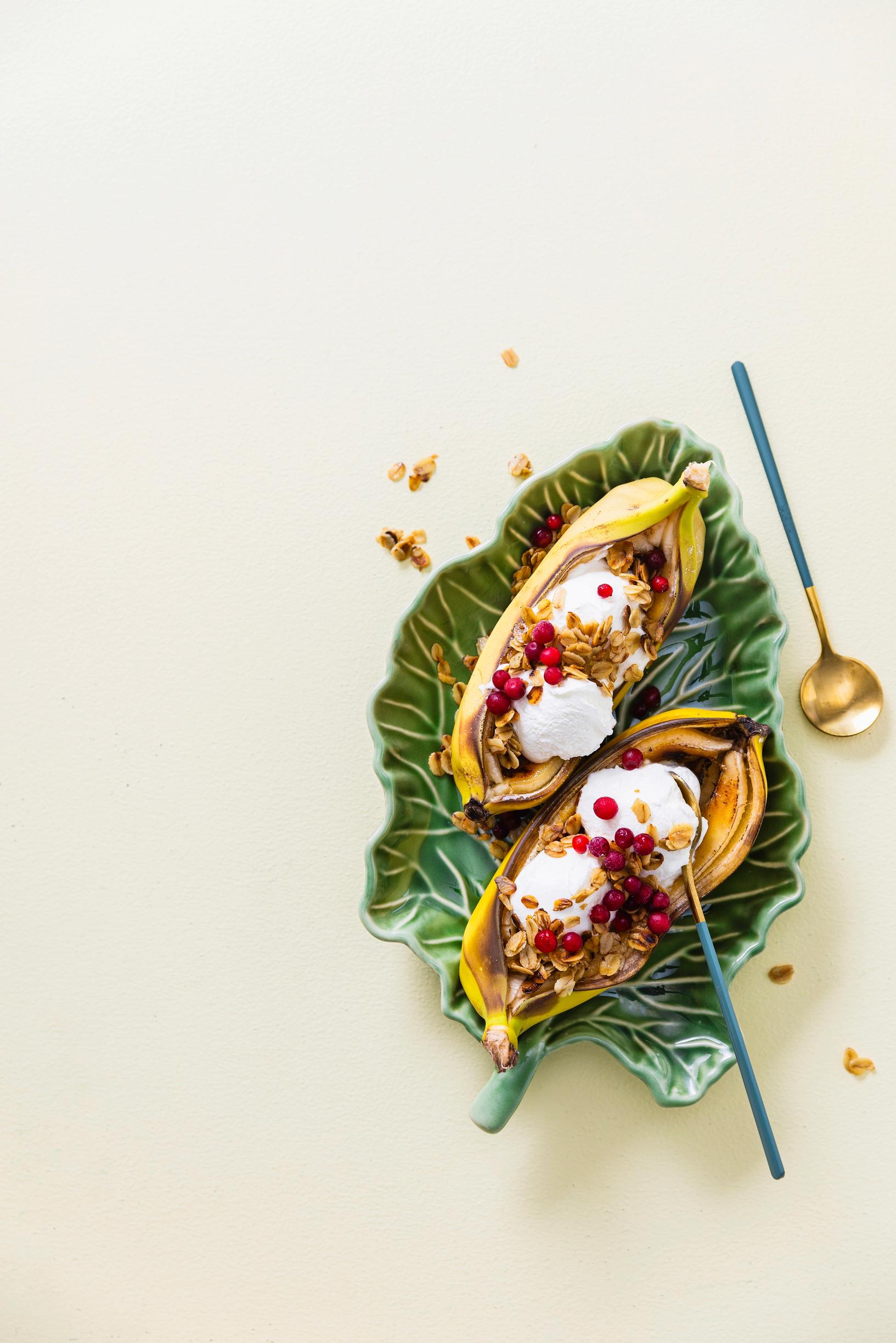 Aamuinen banana split
