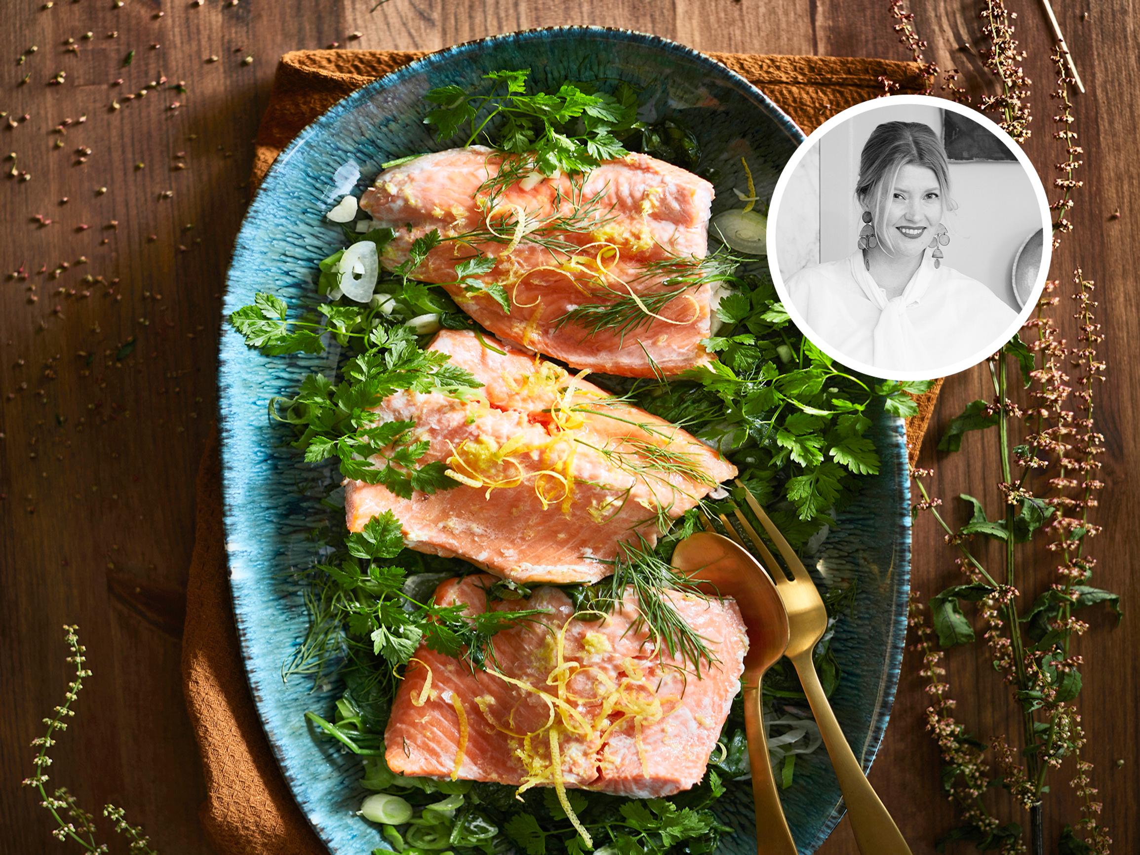 Pipsa Hurmerinnan arkibravuuri on pikalohi pinaattipedillä – "Tätä helppoa ruokaa meillä syödään ainakin kerran viikossa"