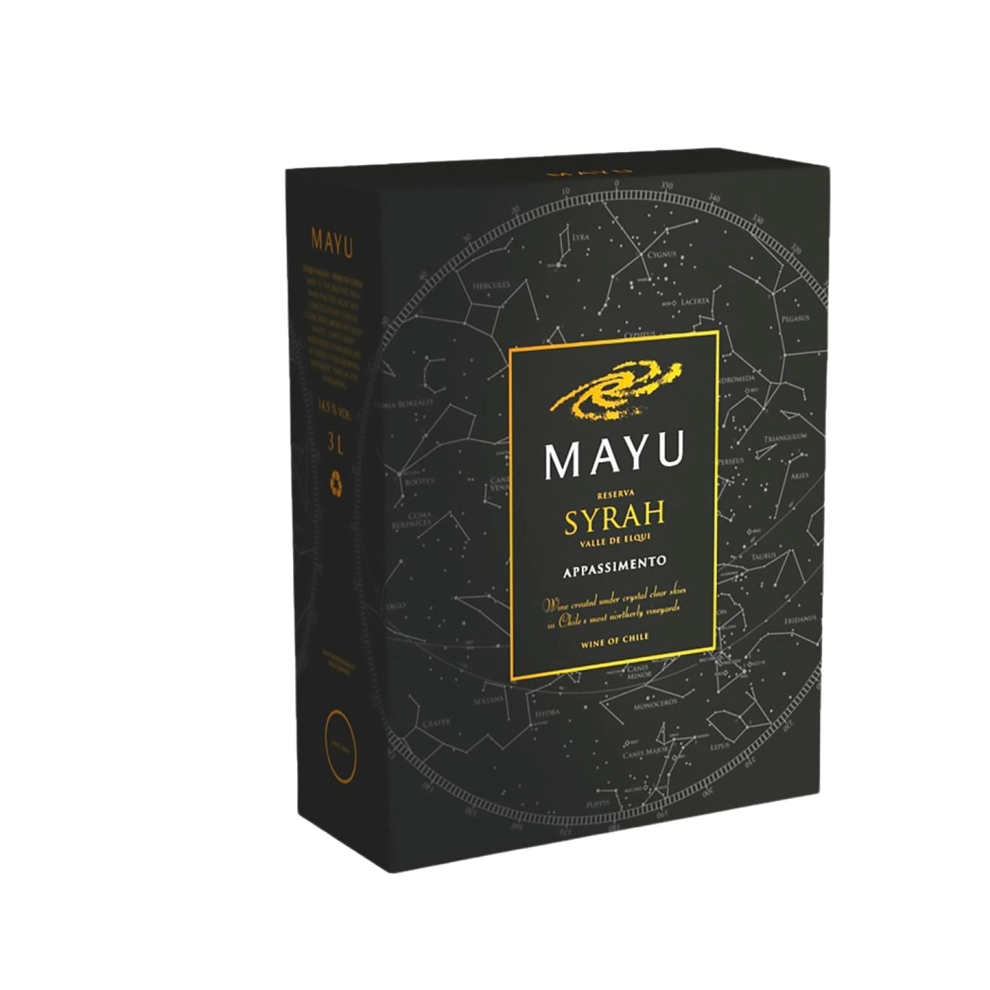 Mayu Reserva Syrah Appassimento, 14,5 %, 36,98 €/3,0 l.