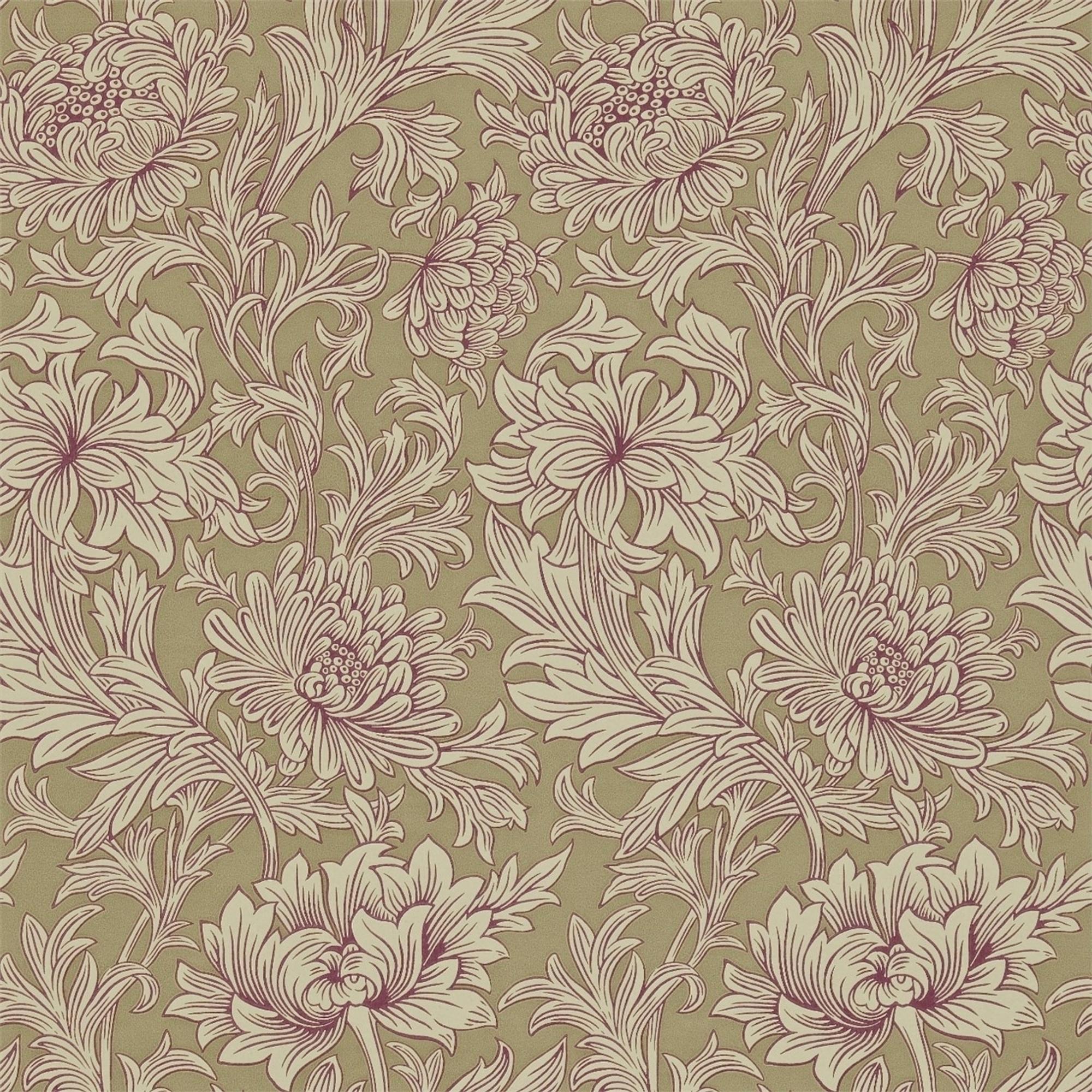 William Morrisin Chrysanthemum Toile -tapetti
