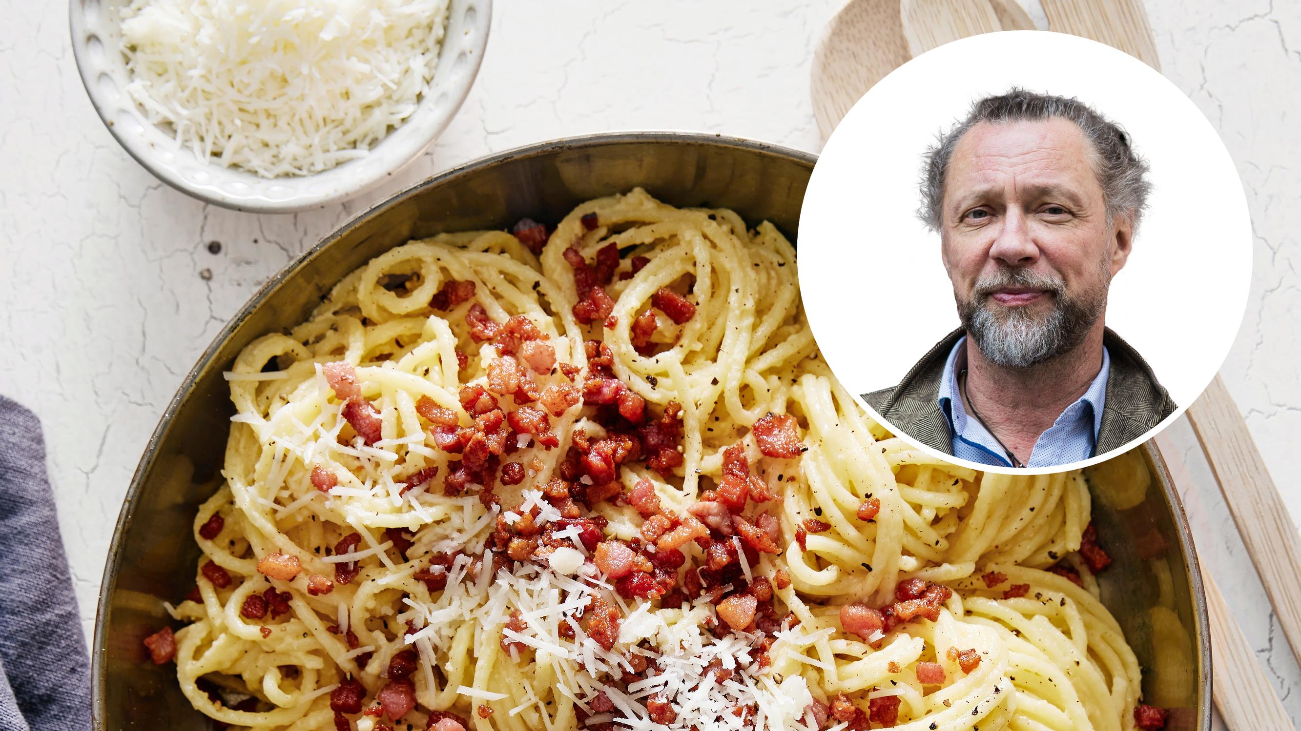 Antti Reinin pasta alla carbonara on helppo ja nopea, mutta todella herkullinen – testaa näyttelijän luotto-ohjetta!