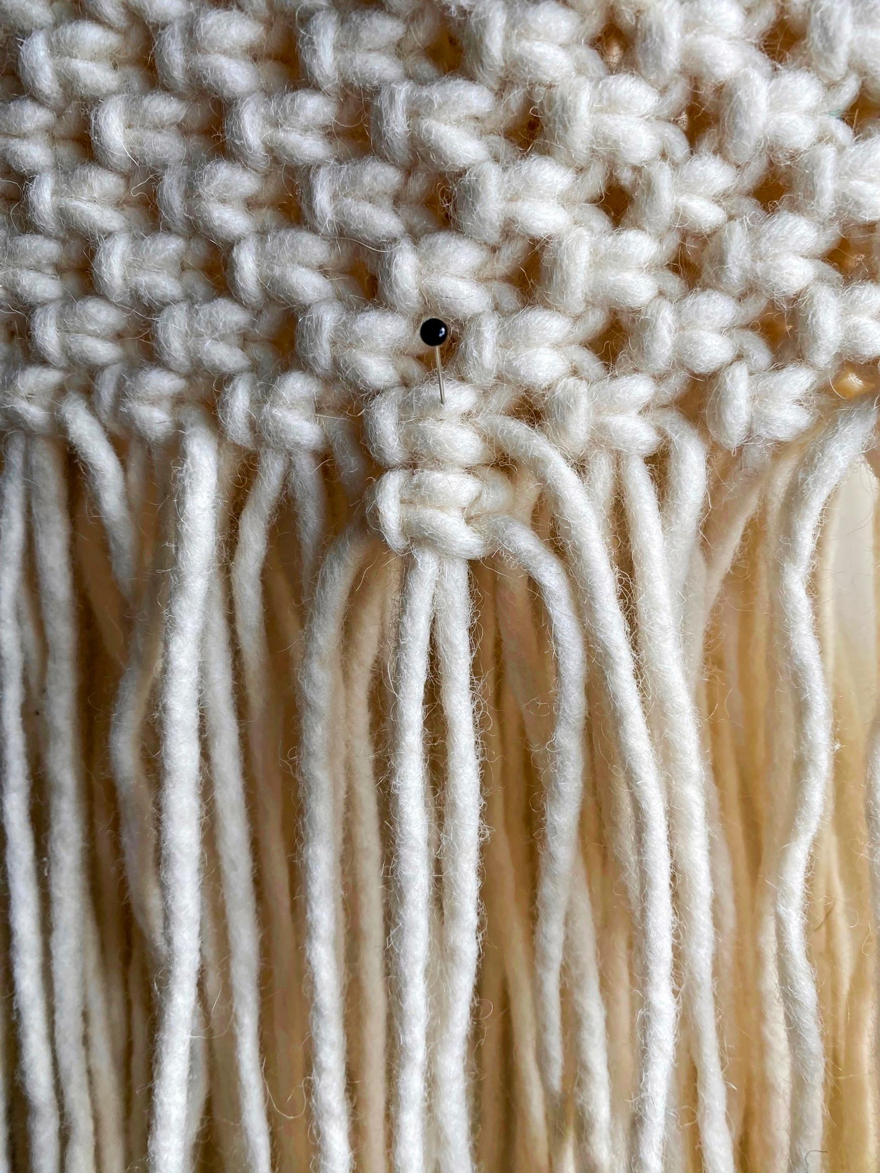 Lisää lankoja jalkaterää varten.