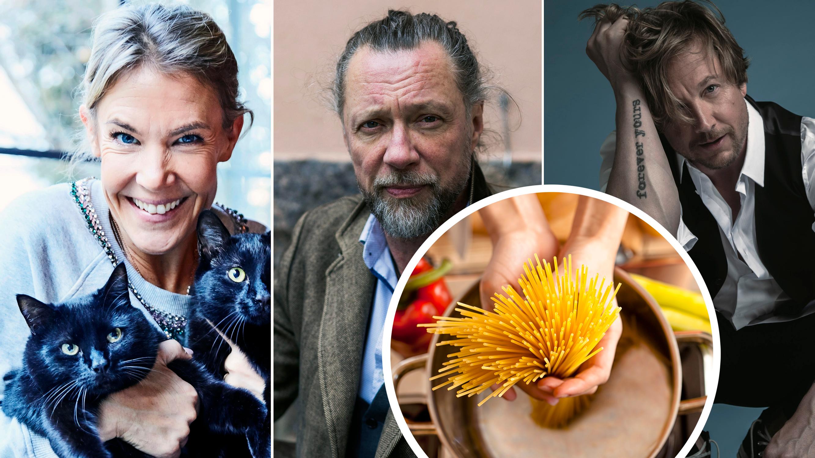 Nappaa julkkisten suosikkipastojen reseptit – Samu Haberin lohipasta, Antti Reinin carbonara ja Meghan Marklen kesäkurpitsabolognese!