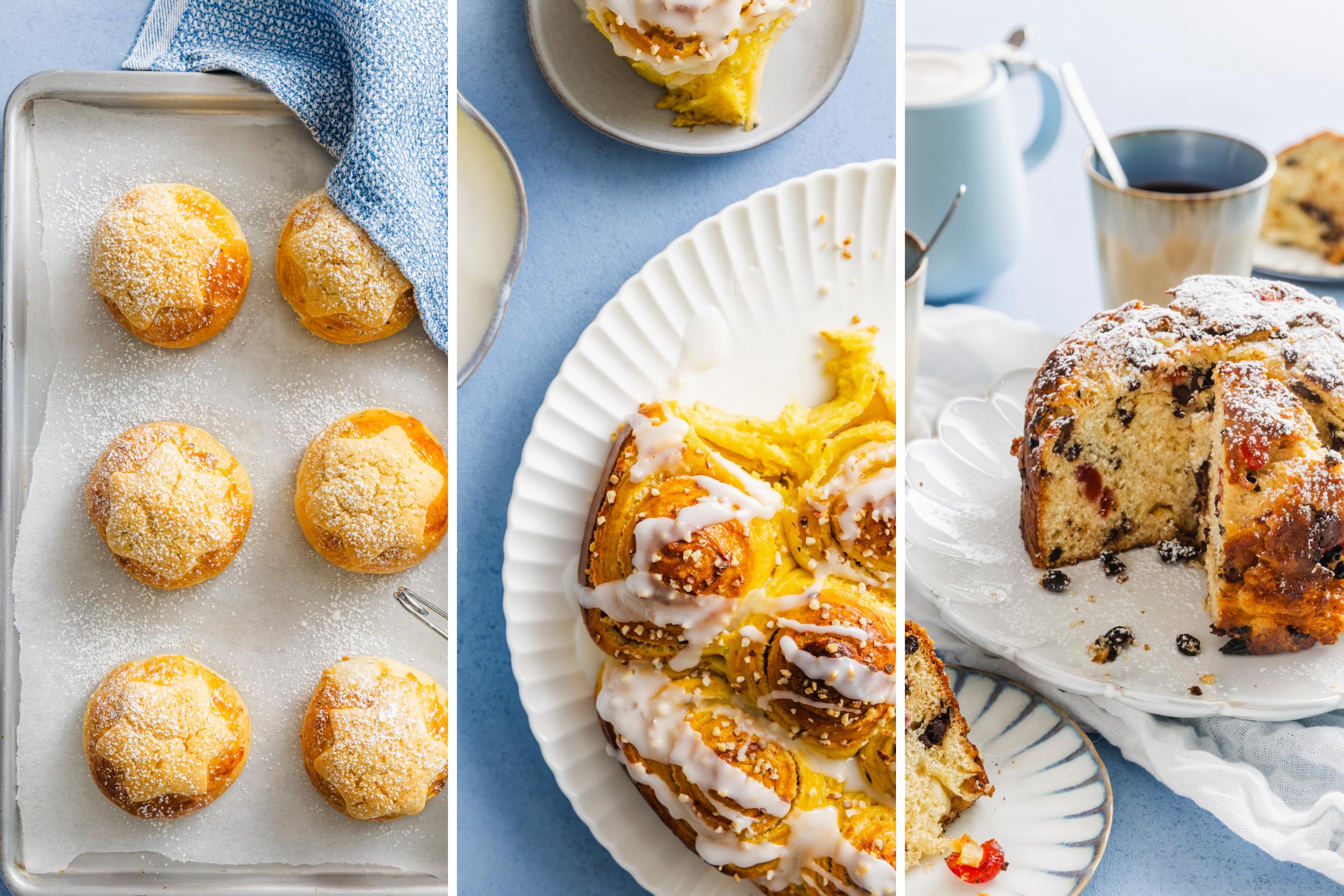 3 erilaista joulupullaa  – leivo Tukholman tyyliin, perinteiset tähtipullat tai Italian oma jouluherkku