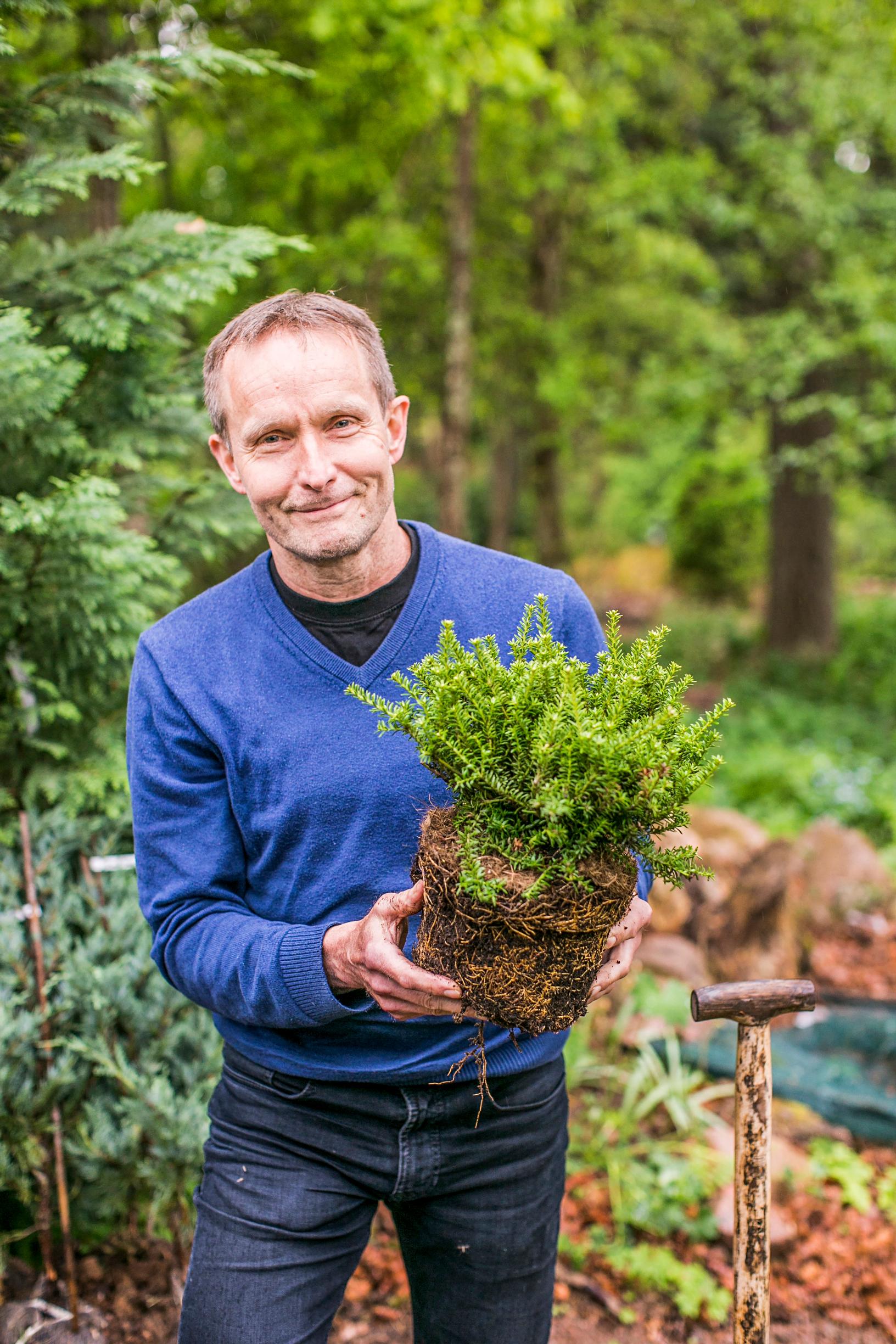 Mustilan arboretumin toiminnanjohtaja Jukka Reinikainen.