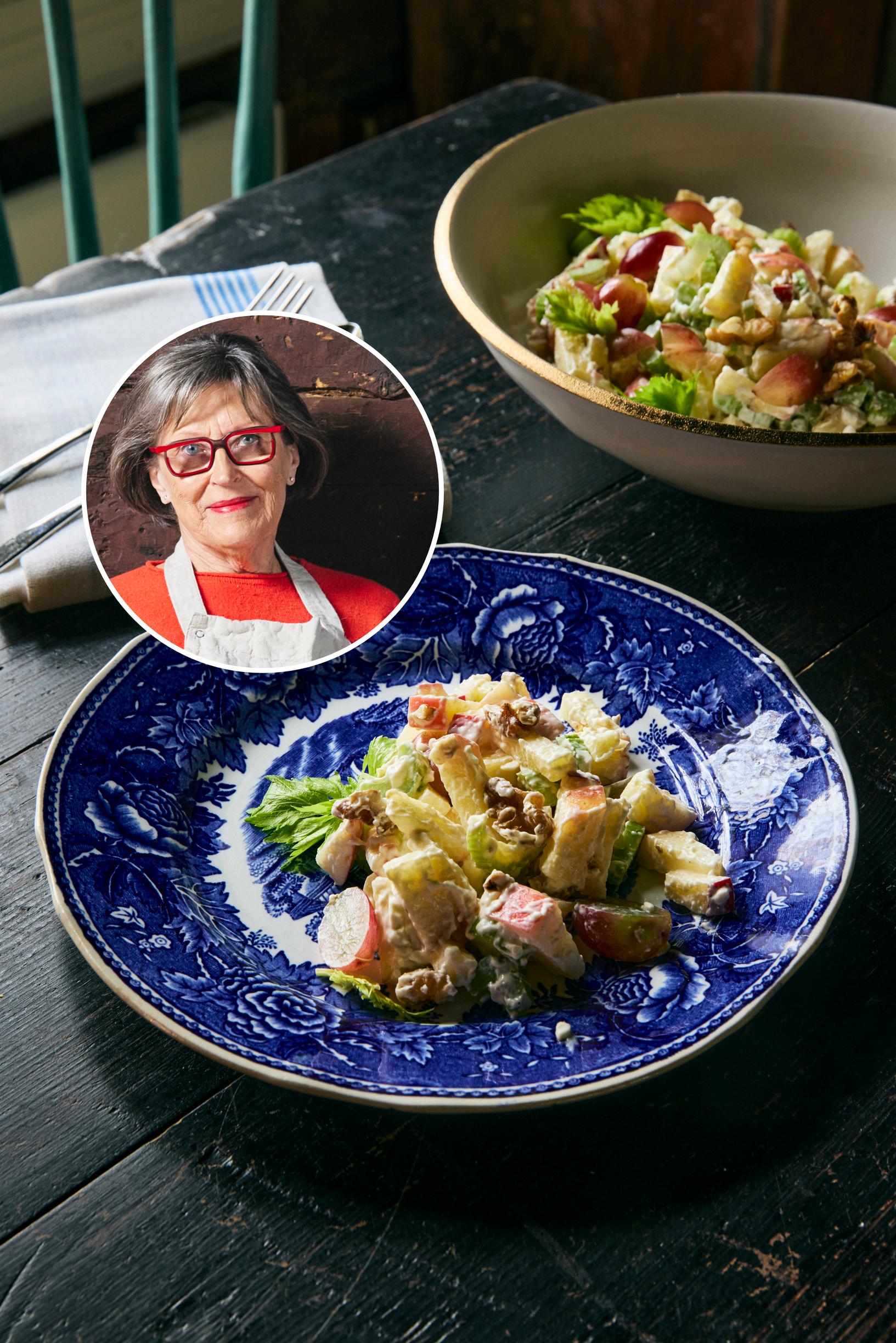 Waldorfinsalaatti on Anna Perhon äidin Leenan suosikki, jota hän tekee joka joulu – vaikka saakin syödä kaiken melkein yksin!