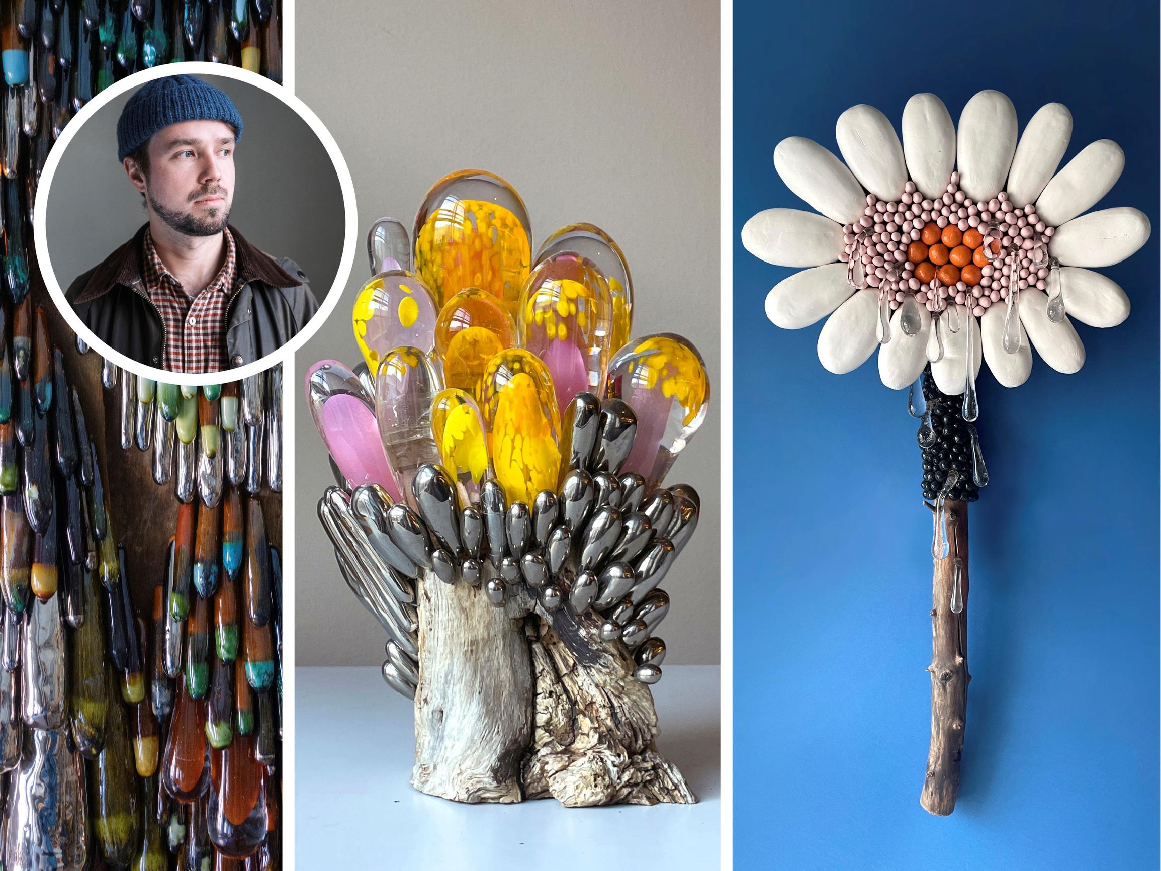 Kuvanveistäjä, muotoilija Matias Karsikas: ”Lasissa kiehtoo sen nestemäisyys ja valuvuus”