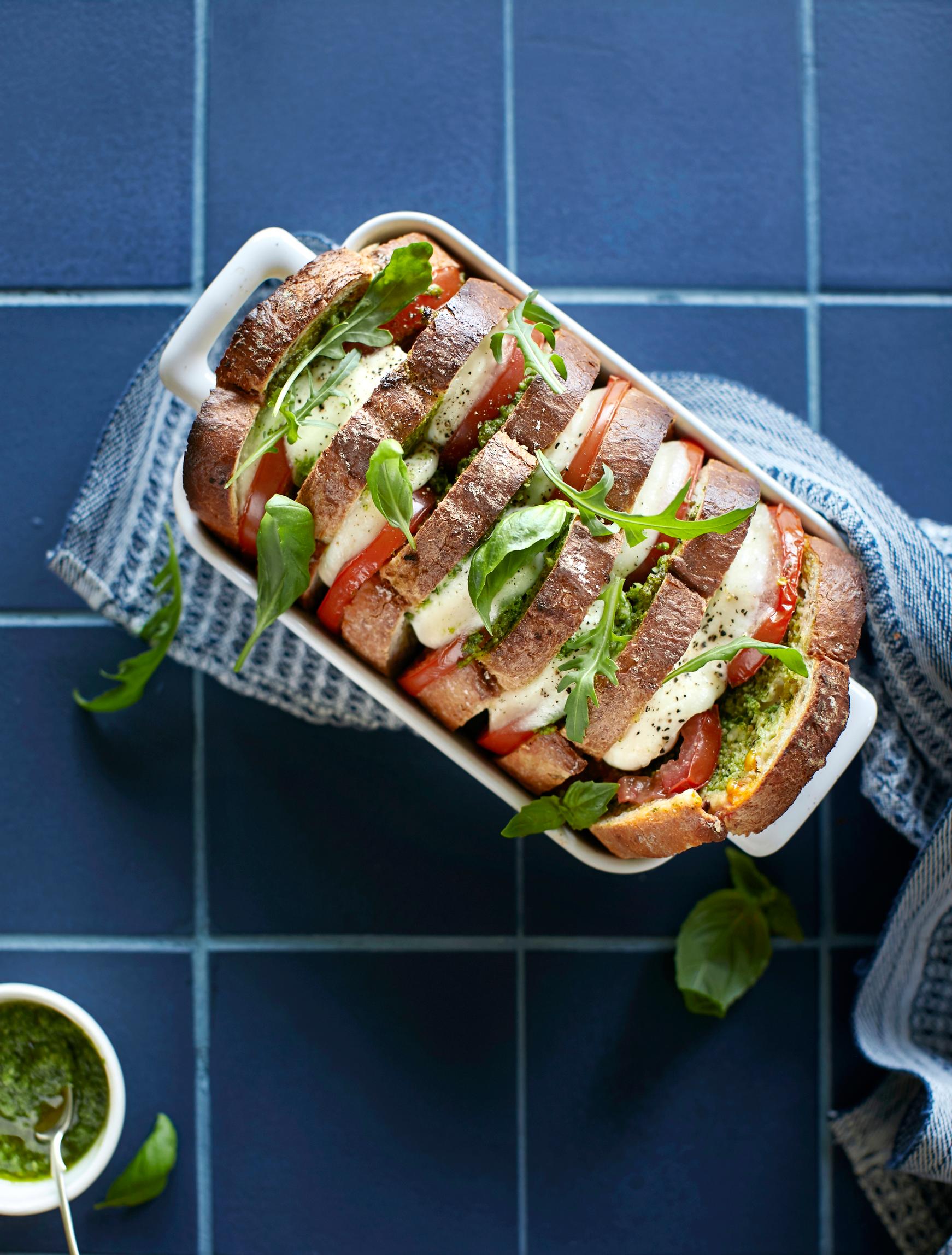 Grillatut caprese-leivät
