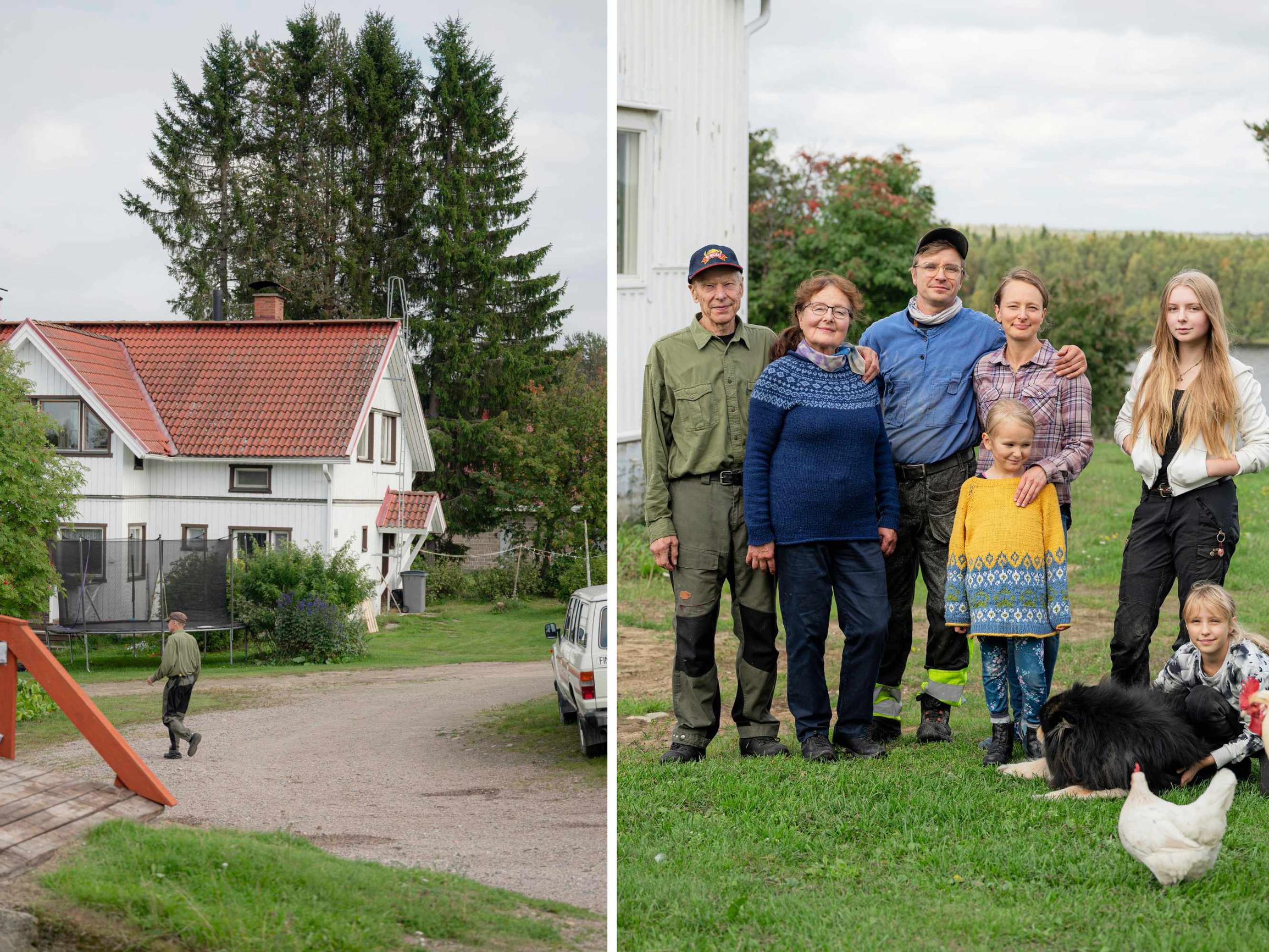 Kolmen sukupolven maatila Pelkosenniemellä: ”Muutin lapsuudenkotini pihapiiriin, vaikka vannoin, että tänne en koskaan palaa”