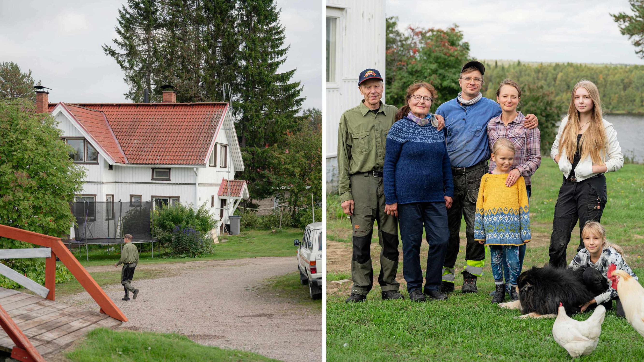 Kolmen sukupolven maatila Pelkosenniemellä: ”Muutin lapsuudenkotini pihapiiriin, vaikka vannoin, että tänne en koskaan palaa”
