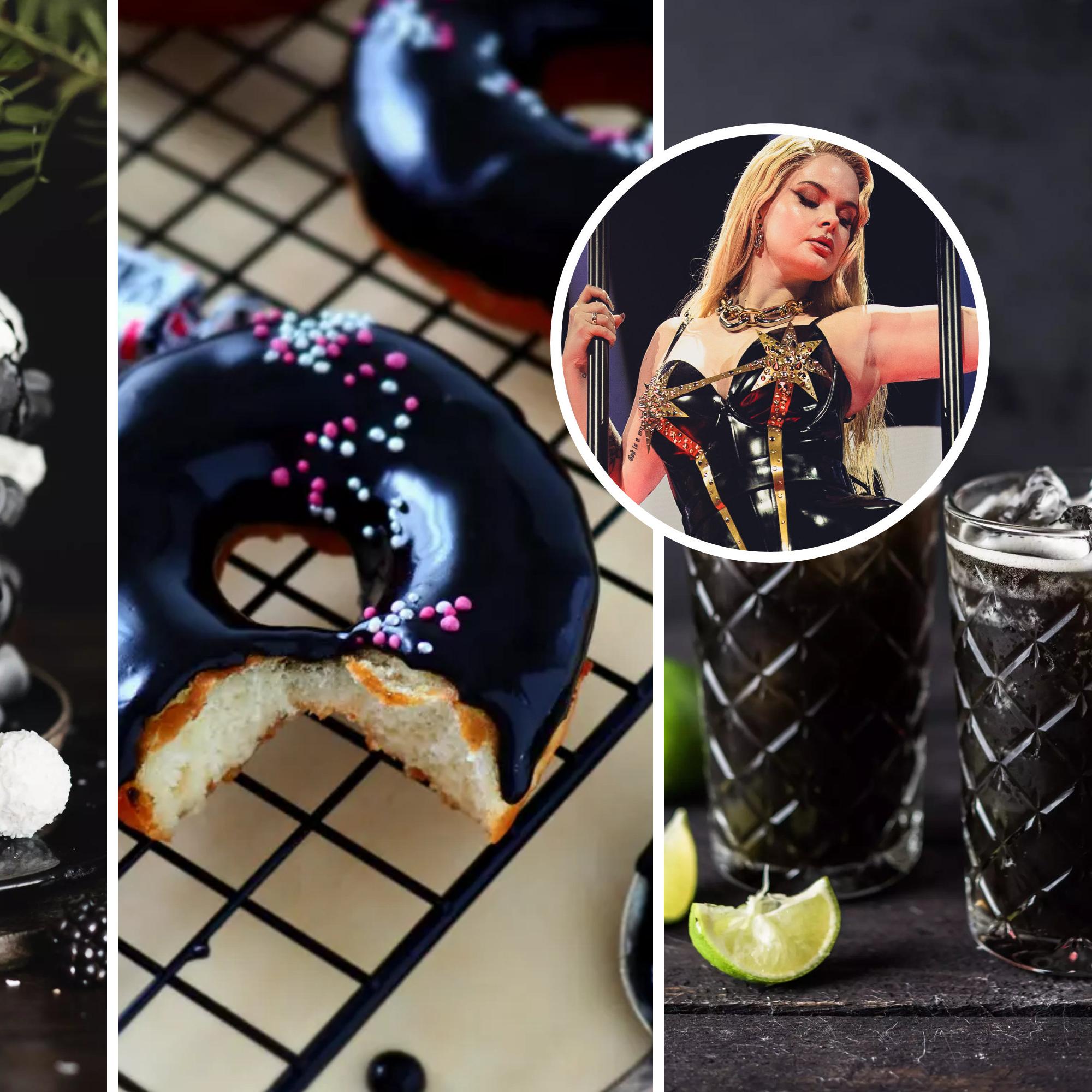 Lakua ja lateksia! Kiiltävä kääretorttu, musta drinkki & muut Erikan inspiroimat viisuherkut