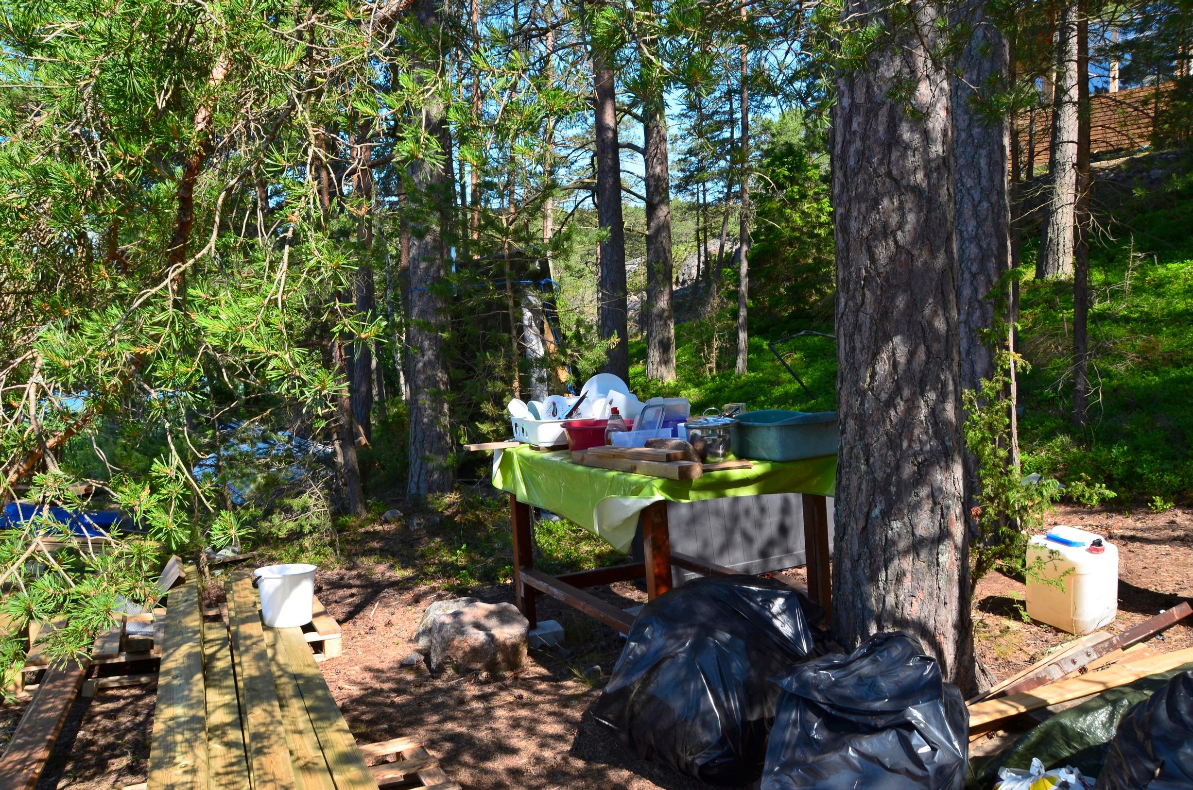 Tiskauspiste on ulkona