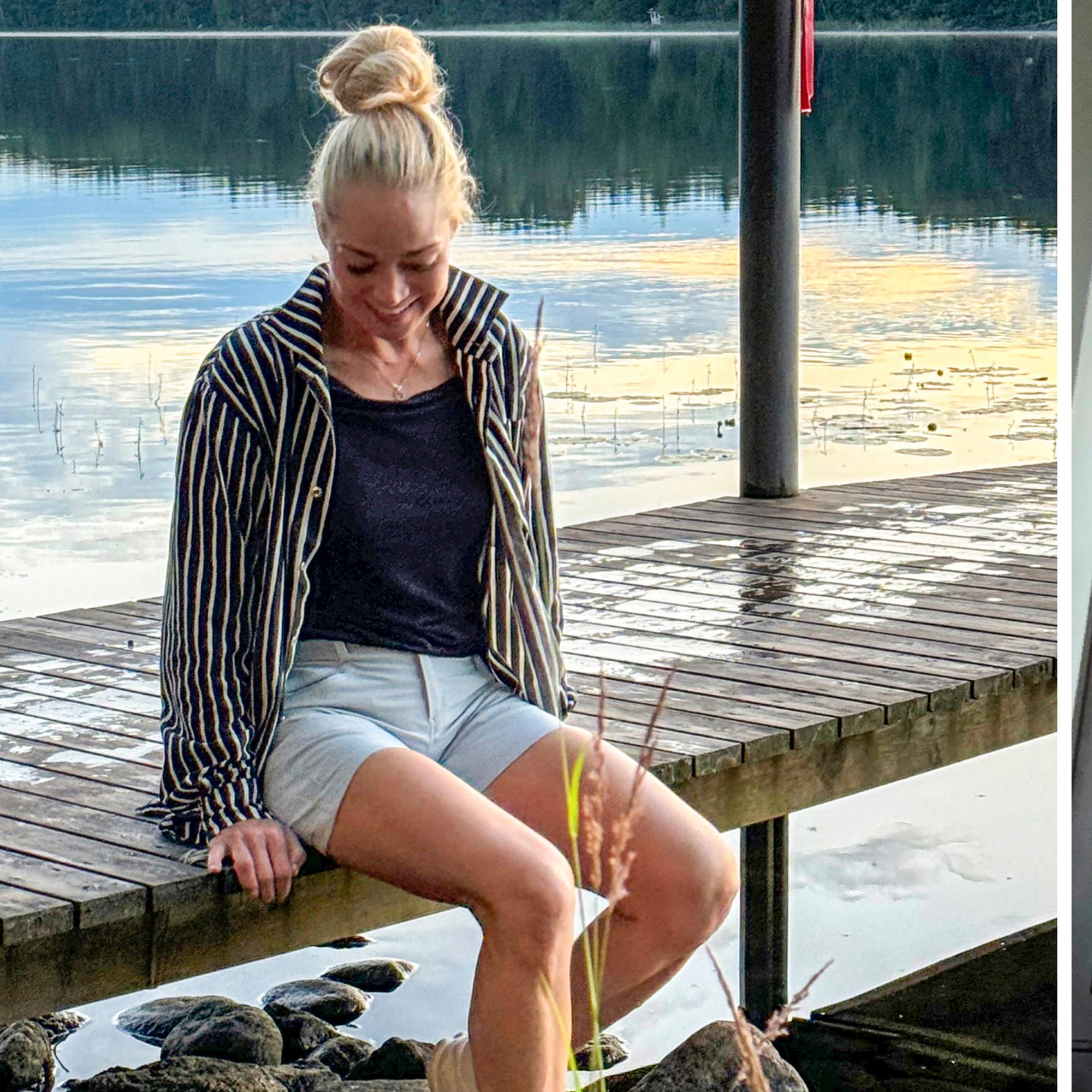 Pippa Laukka rakastaa puusaunan löylyjä ja puuhastelua mökillä – vain yksi asia siellä pelottaa häntä edelleen