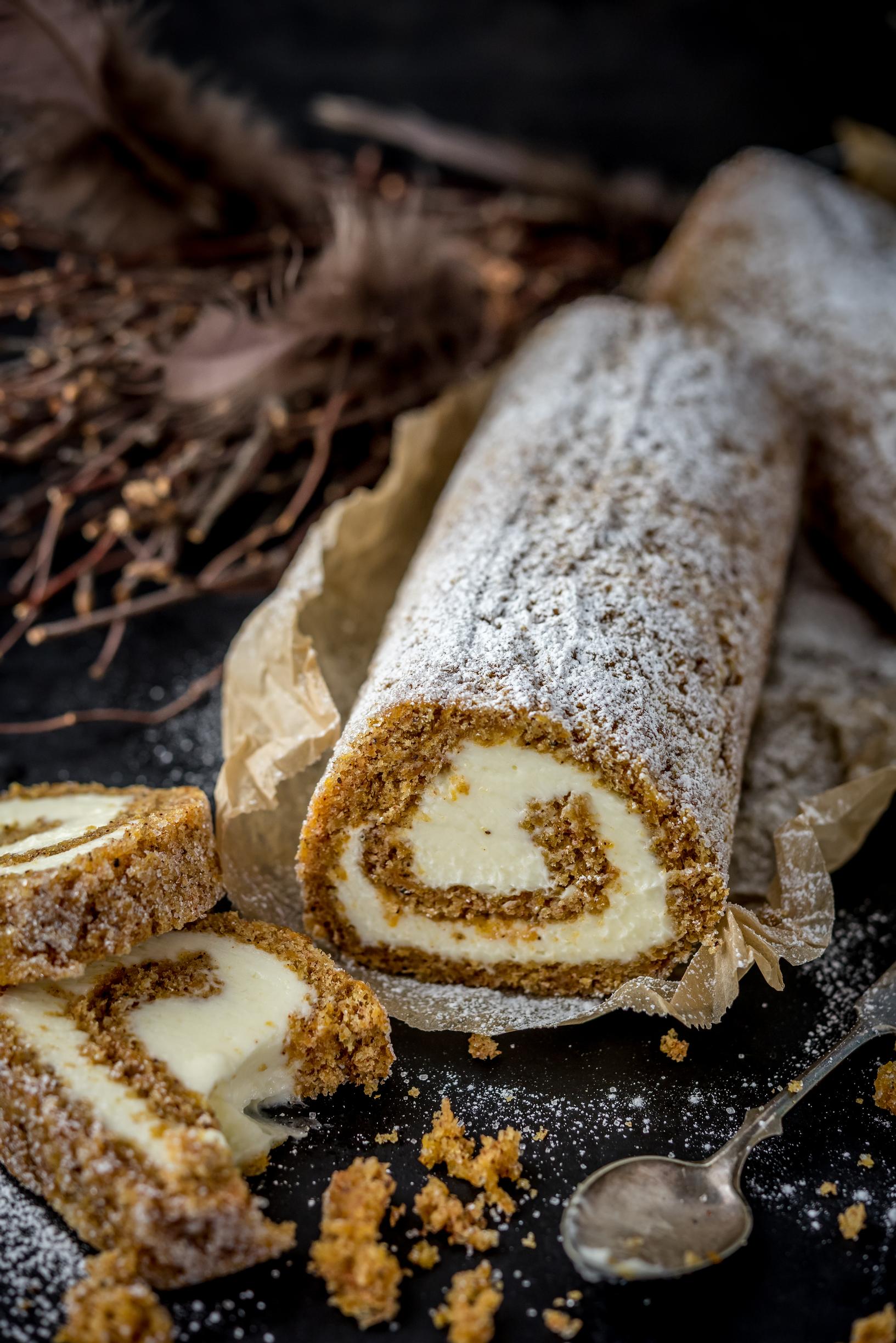 porkkanakakku-kääretorttu