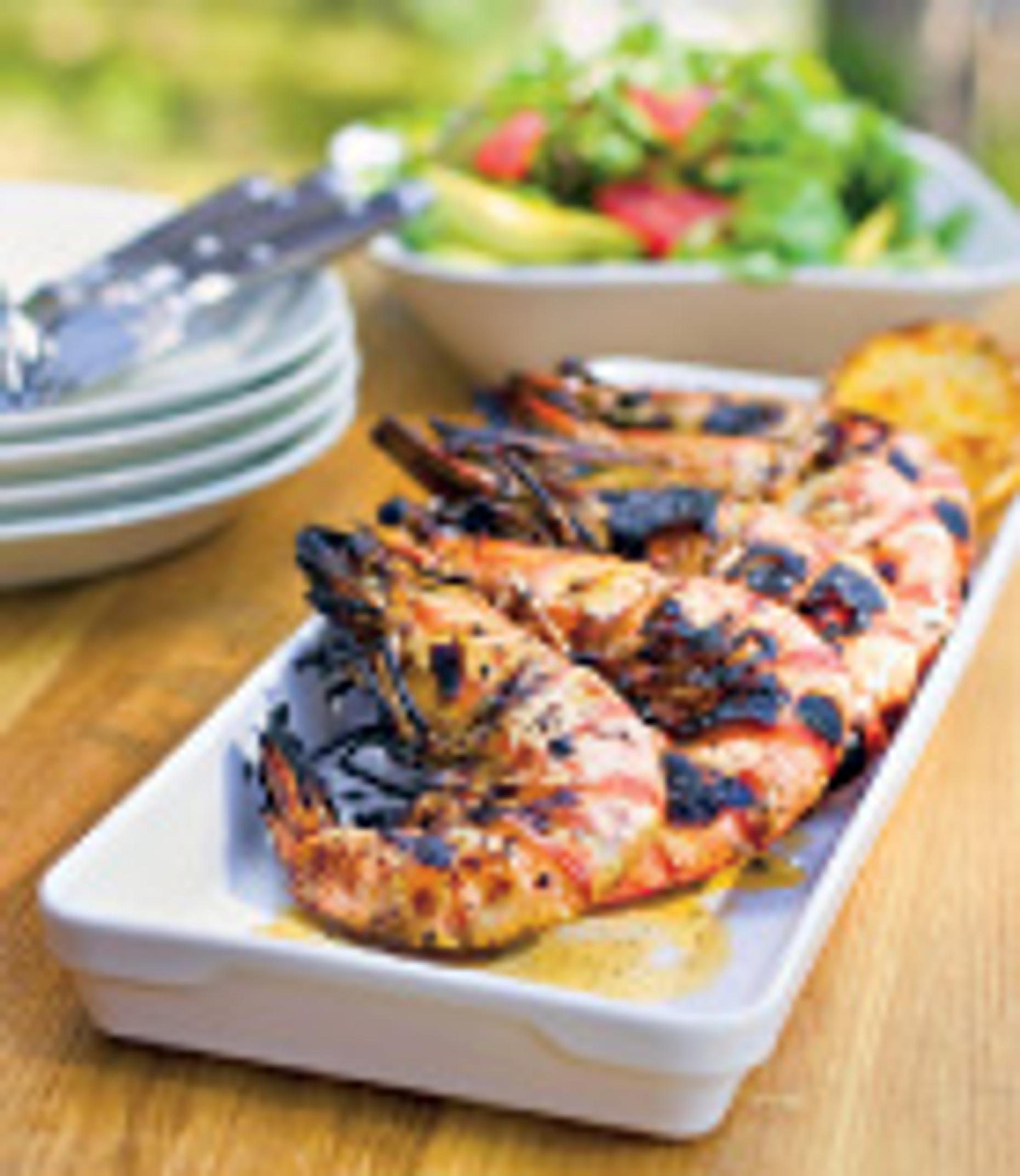 Gambas grill -scampit