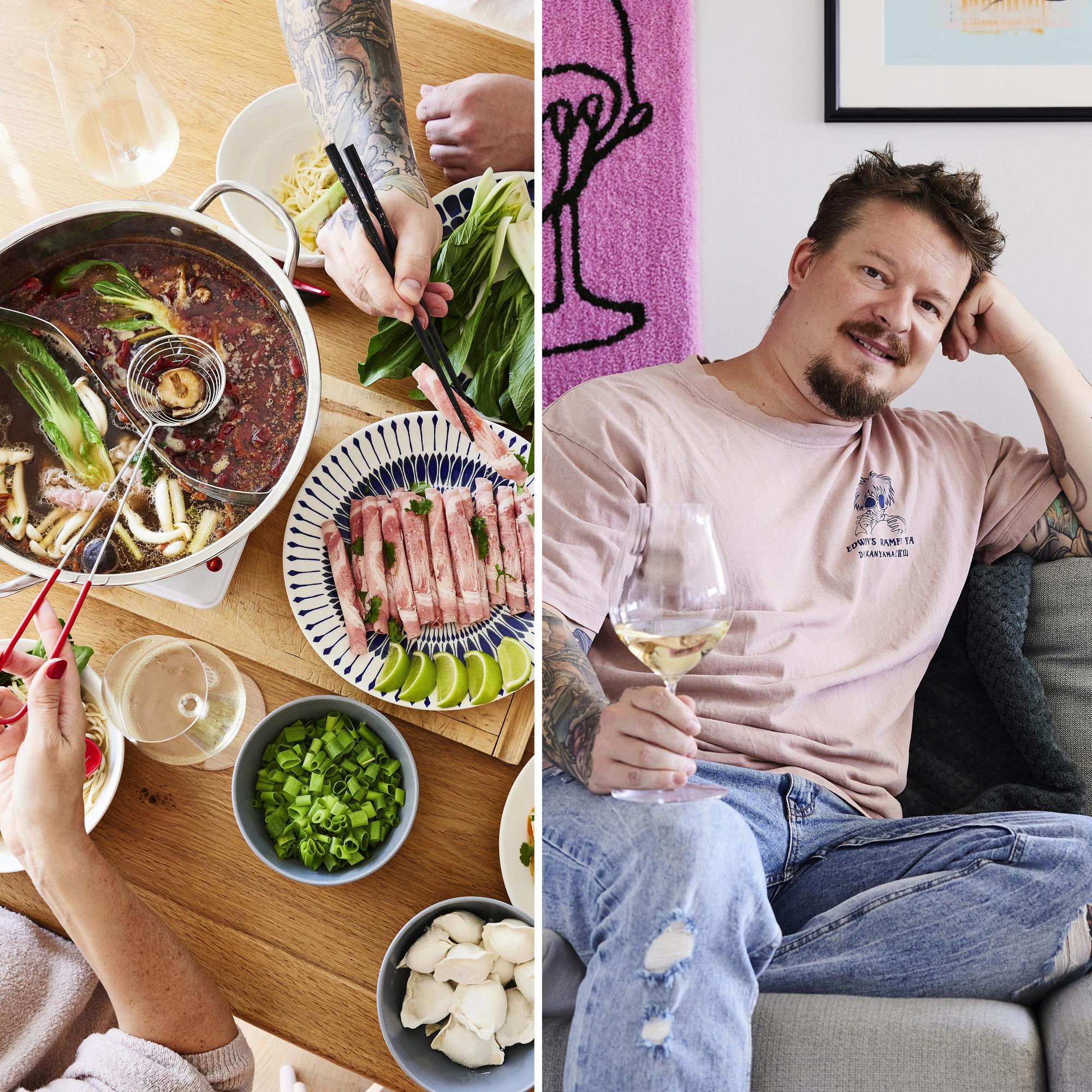 ”Kädessäni on ramen-tatuointi ja jääkaapissa aina misotahnaa” – viiniasiantuntija Ilkka Sirén rakastaa keittiössä Aasian makuja