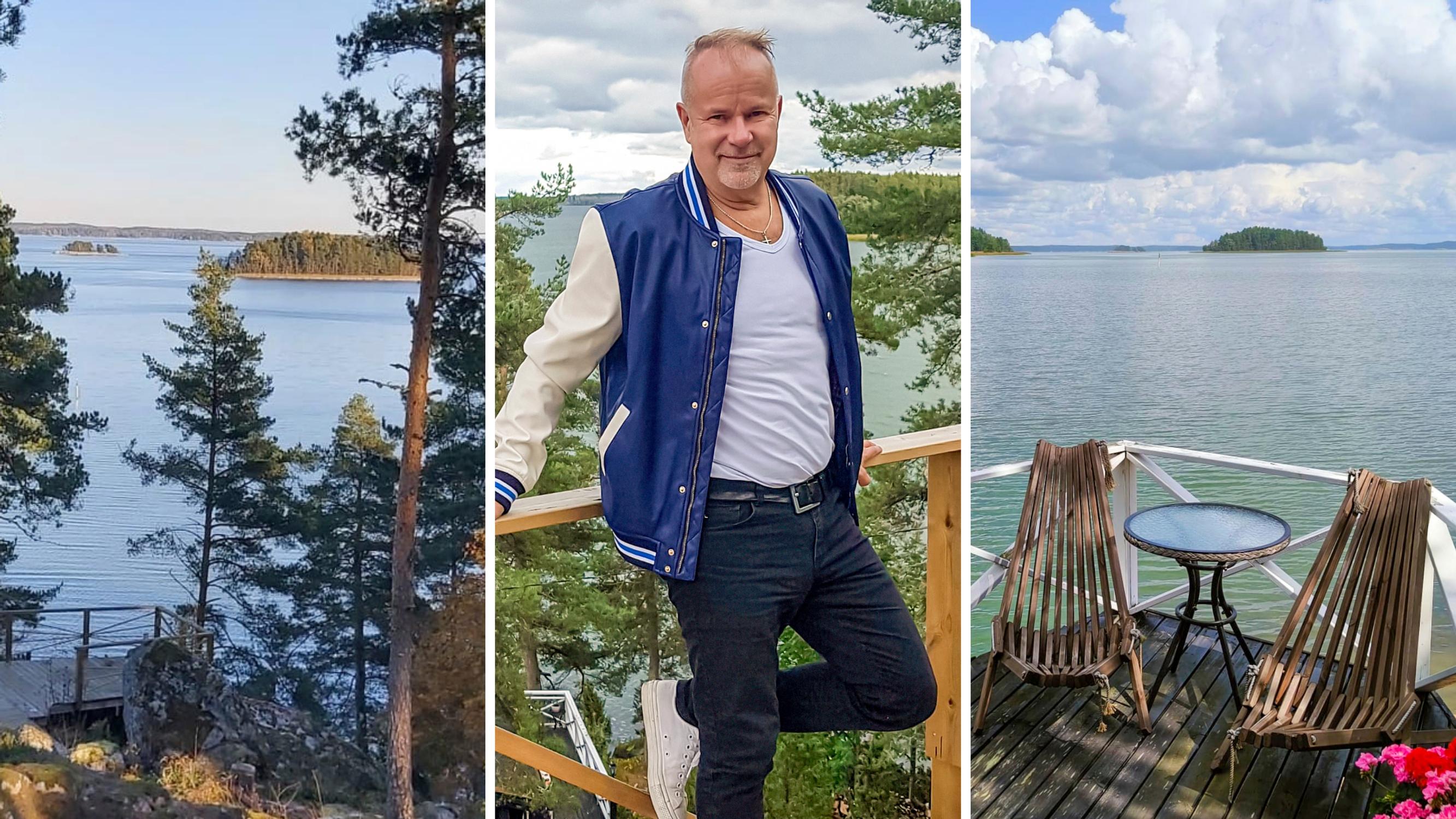 Täällä kunto kohoaa! Laulaja Petri Laaksosen saarimökillä piisaa kipuamista: rannasta on 104 porrasta mökille ja sieltä toiset 104 aurinkoterassille