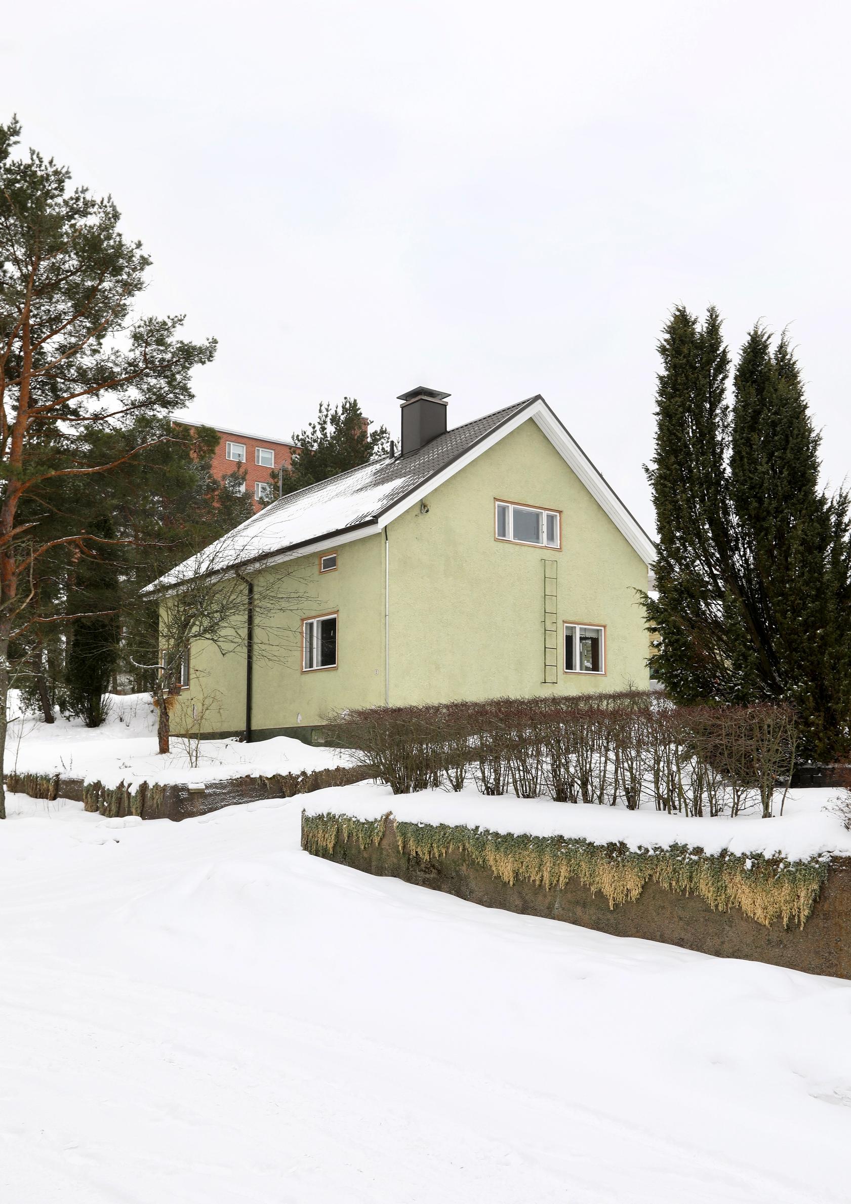 1952 valmistunut omakotitalo Raumalla 